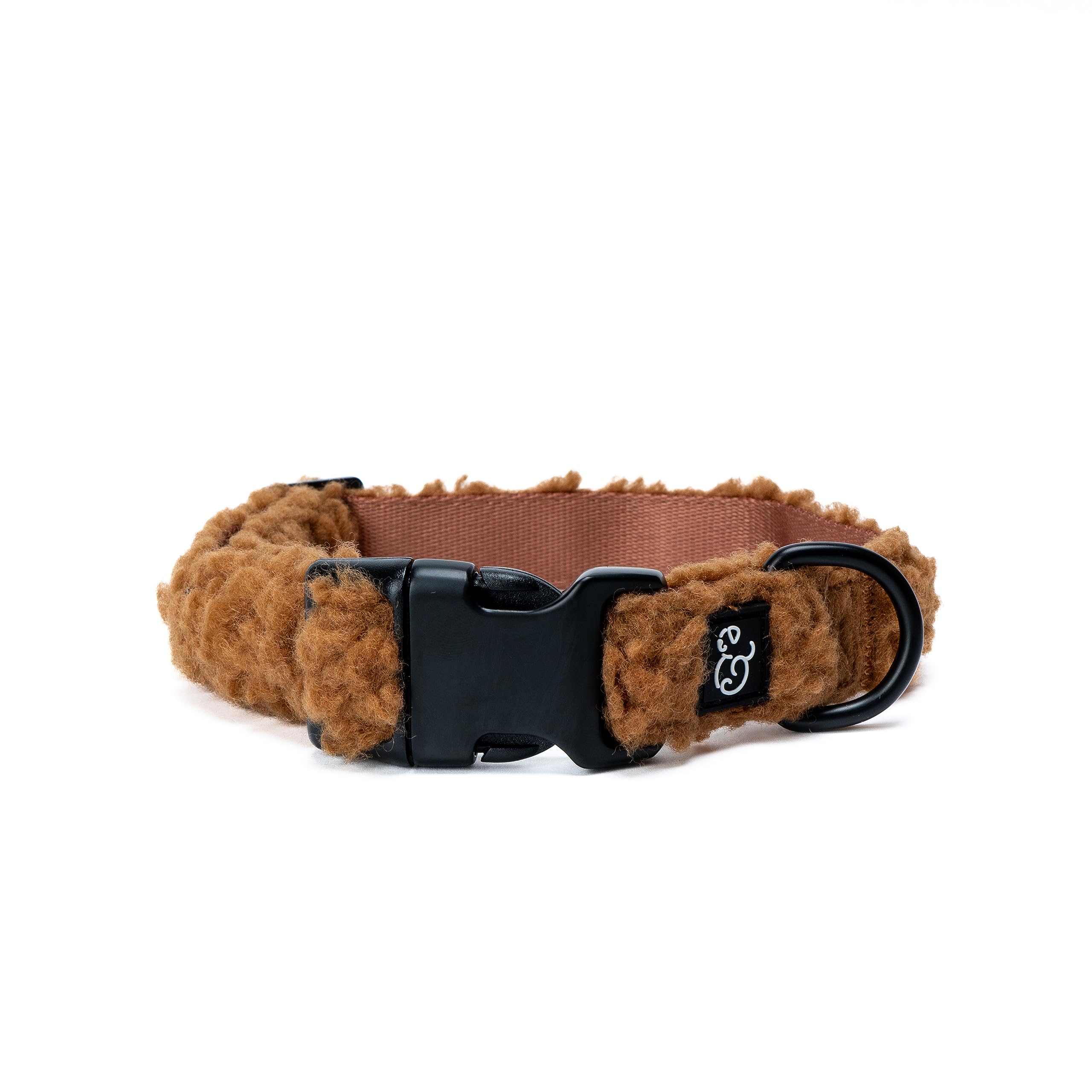 Lucy & Co. The Cinnamon Teddy Collar - Durable Lightweight Designer Collar For Pets - Adjustable Metal Safety Buckle - Small - T