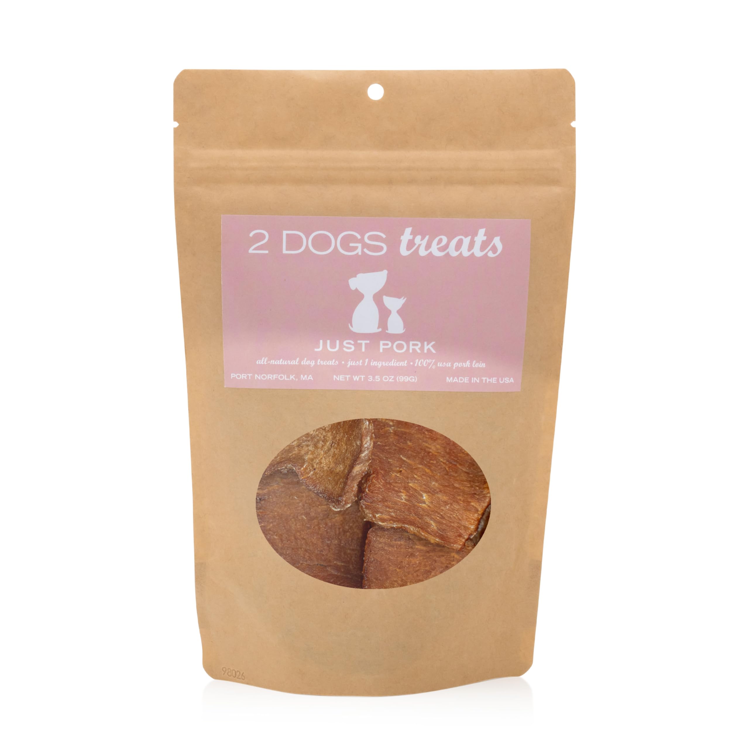 Just Chicken, Turkey, Beef Dog Jerky Treats (Pork, Small)