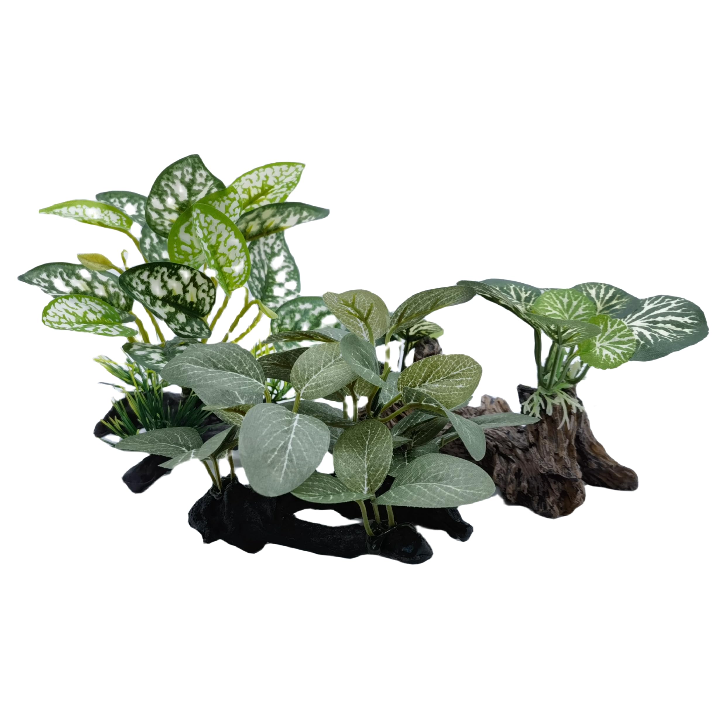 M2cbridge Artificial Fish Tank Plants Silk Aquarium Plant Aquatic Water Grass Foreground Decor (3PCS Green Grasses)