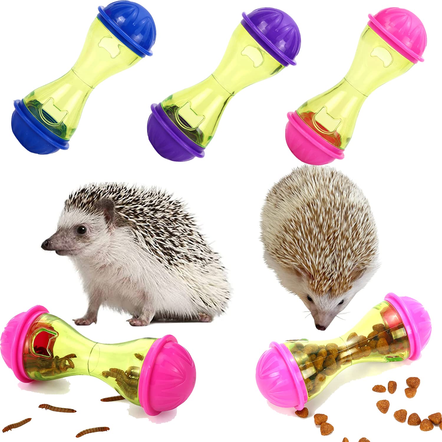 3Pcs Hedgehog Enrichment Toys - Supplies & Accessories For Cage, Including Toys For Hedgehogs