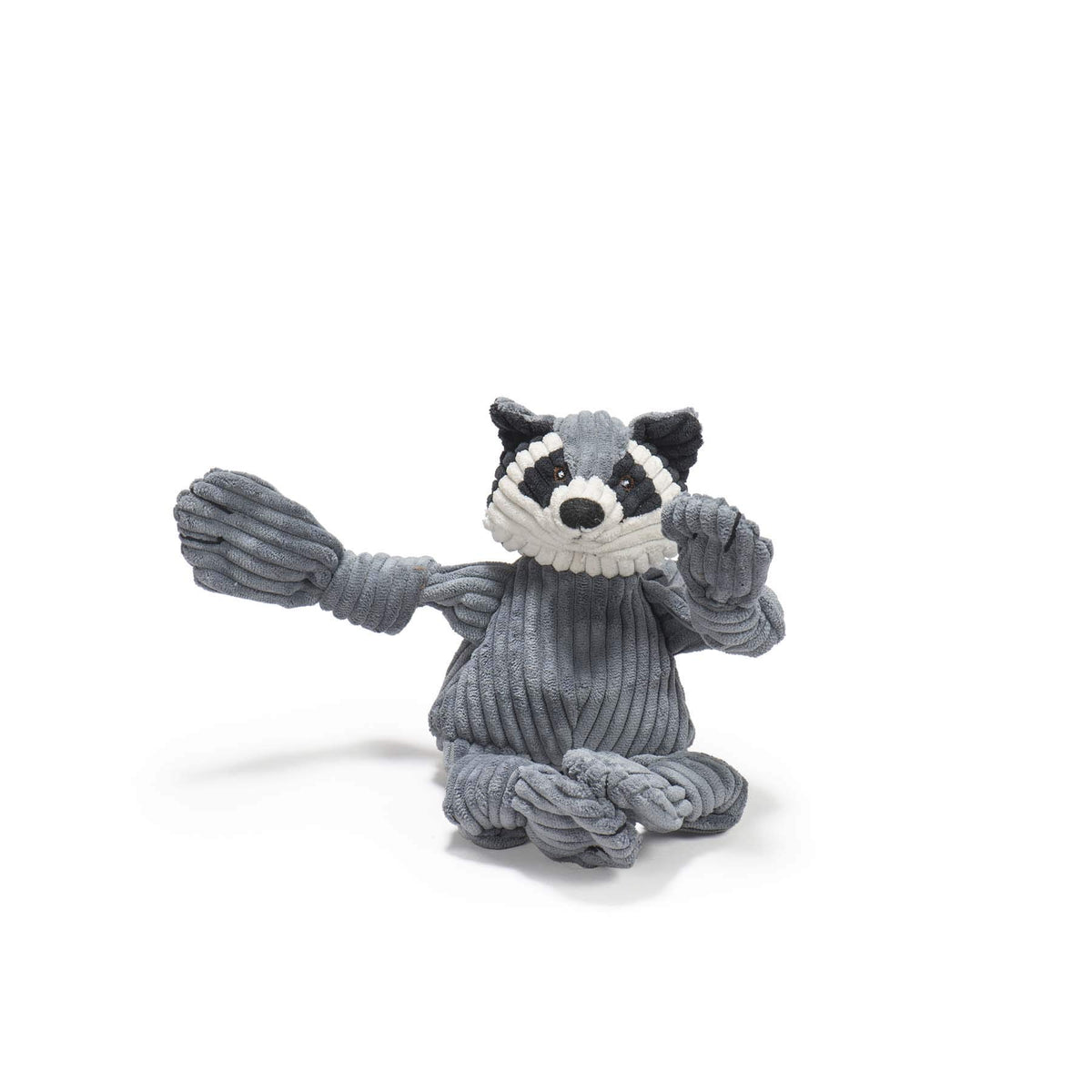 Hugglehounds Knottie Plush Dog Toy - Dog Stuffed Animal Toy, Puppy Toys, Squeaky Dog Toy For Small, Medium & Large Dogs, Durable Plush To Keep Them Busy - Reggie Racoon, Small