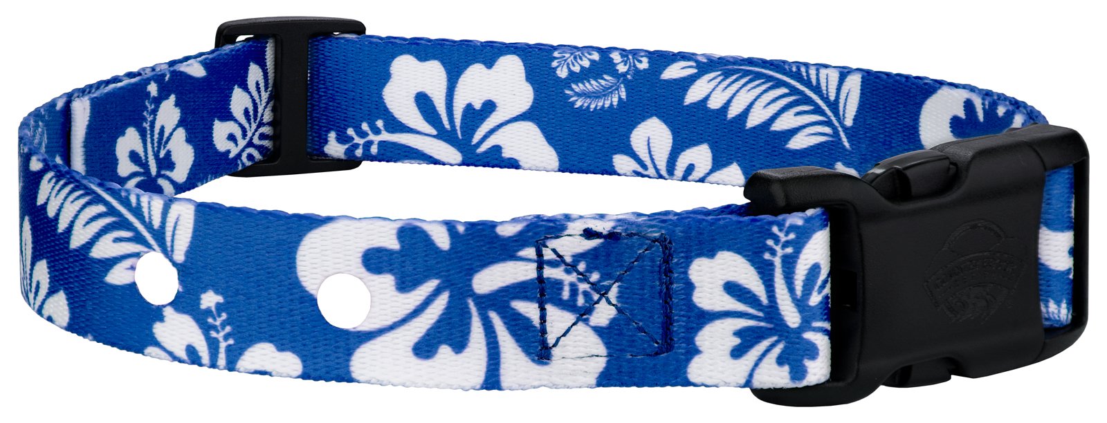 Country Brook Petz - Royal Blue Hawaiian Replacement Collar For Dog Fence Receivers - Summer Breeze Collection Featuring Sunny D