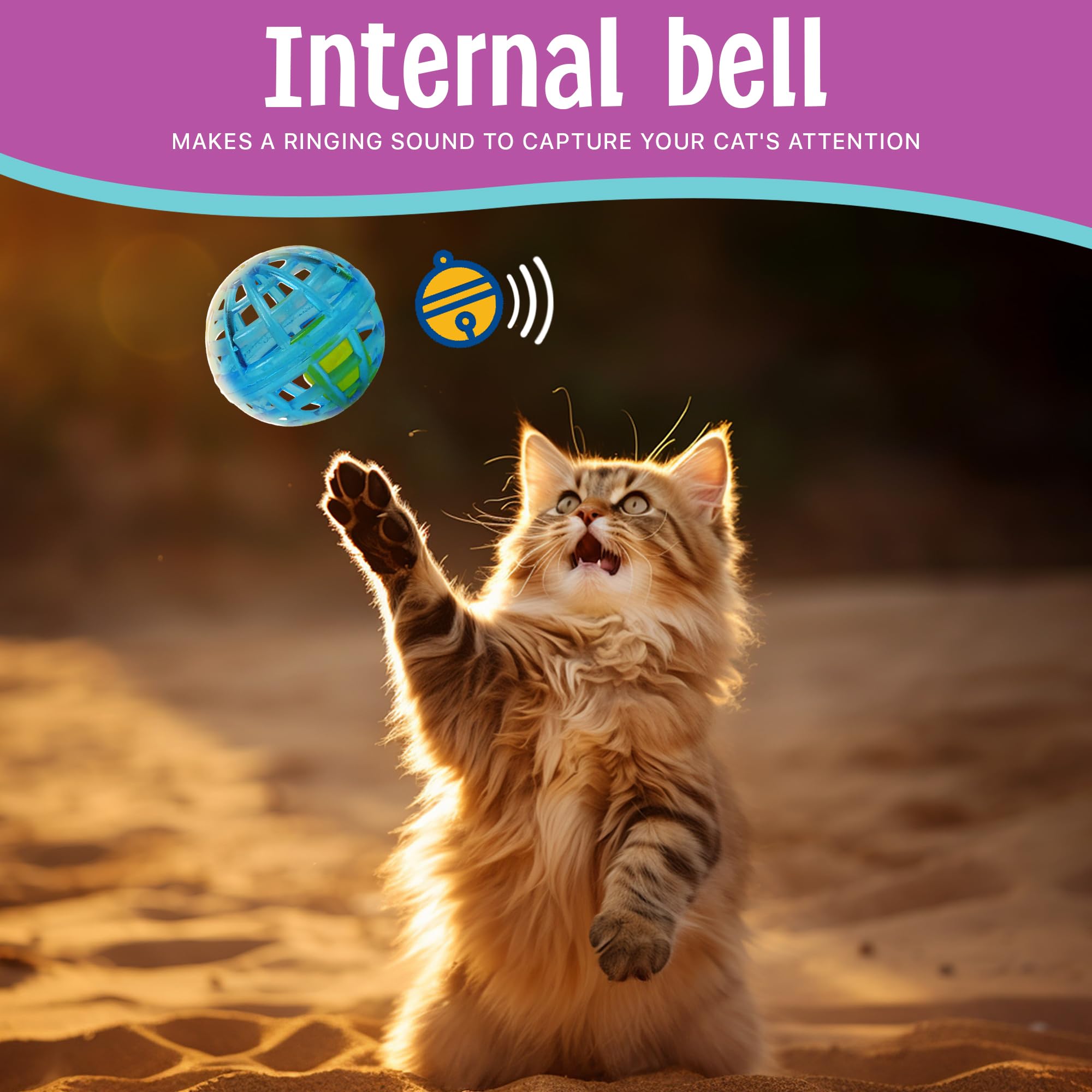 Spot By Ethical Products - Classic Cat Toys For Indoor Cats - Interactive Cat Toys Balls Mice Catnip Toys - Alternative To Wand