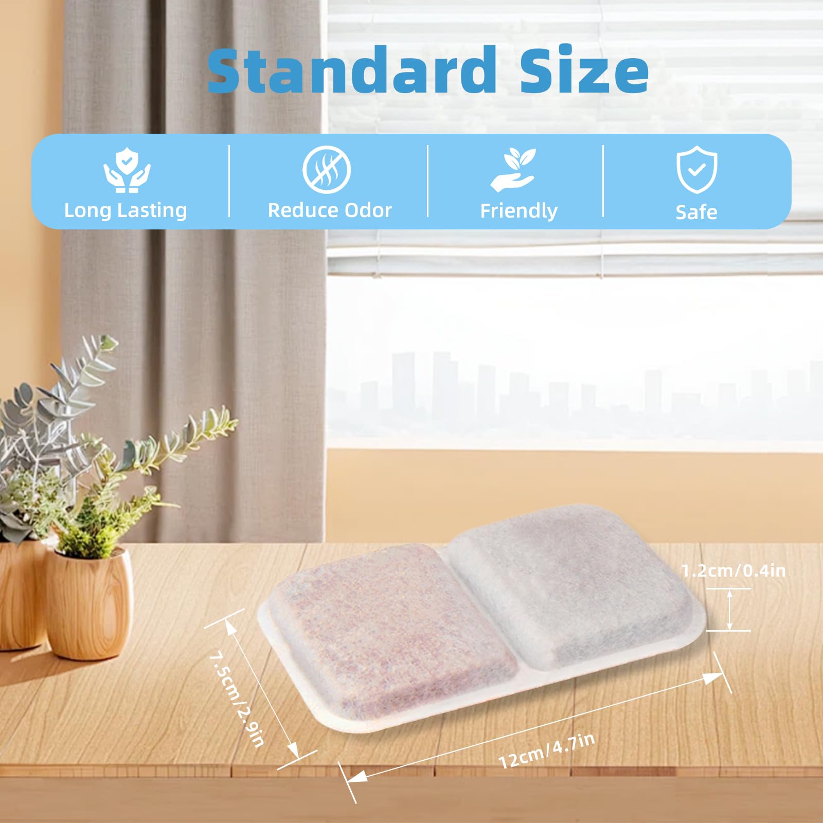 10 Pack Filter Replacement For Catit Litter Boxes Jumbo/Regular/Catit Smartsift Litter Box, Dual Action Air Purifier Pads To Abs