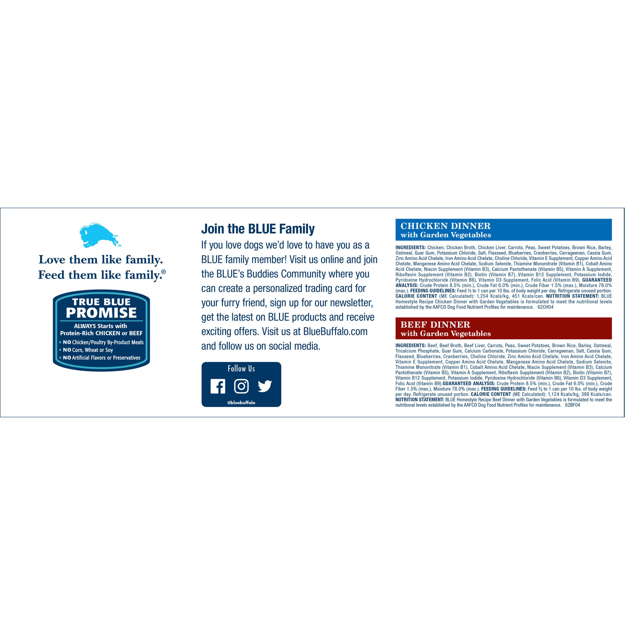 Blue Buffalo Homestyle Recipe Natural Adult Wet Dog Food Variety Pack, Chicken & Beef 12.5-Oz Can (8 Count- 4 Of Each Flavor)