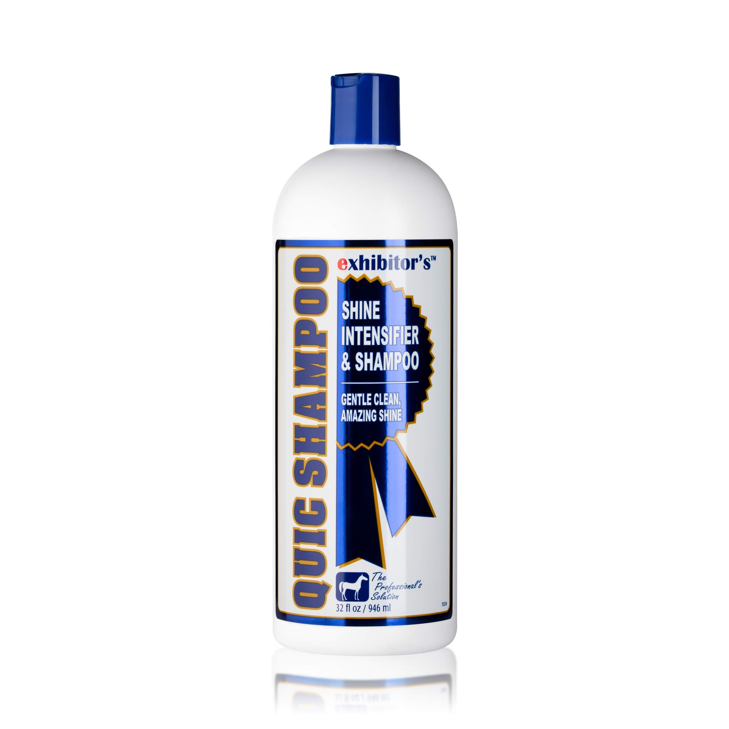 Exhibitors Quic Shampoo 32 oz for All Coat Colors Shine Intensifier, Clear