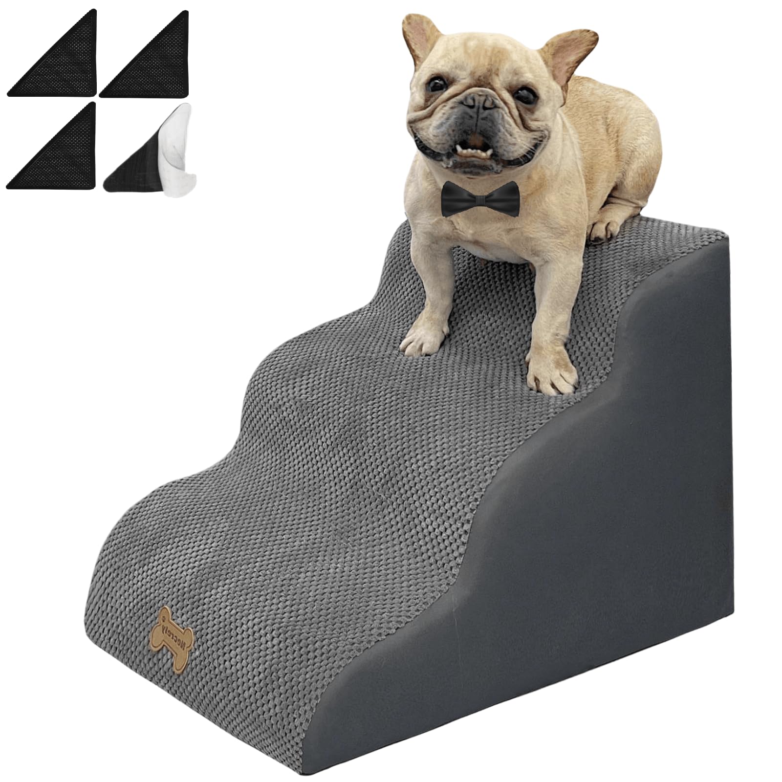 3-Step Dog Stairs For High Beds & Couches Multi-Step Non-Slip Pet Steps With Balanced Ramp Indoor 2 3 4 5 Step Stairs For Small 