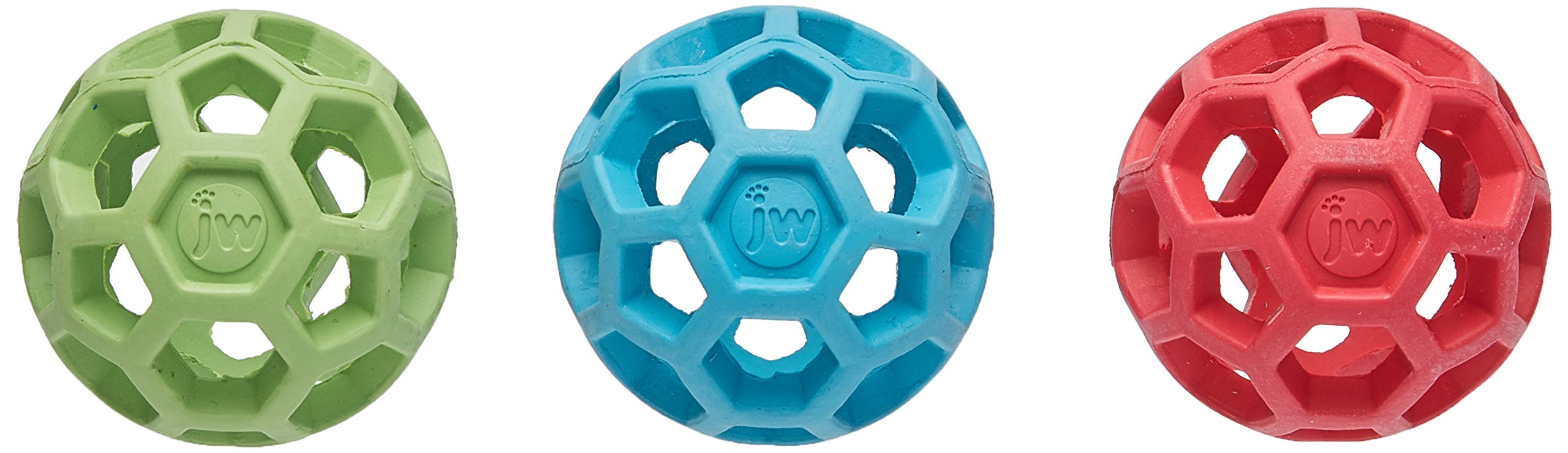 JW Pet Company Mini Hol-ee Roller Dog Toy, Colors Vary - Pack of 3, Small