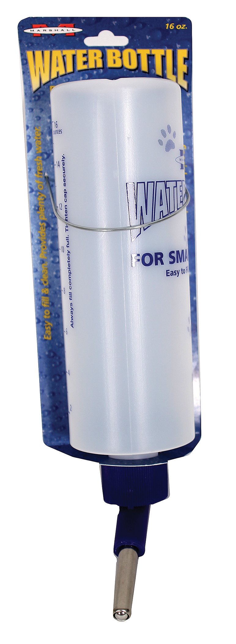 Marshall Pet Products 572007 Water Bottle For Small Animals Clear, 16 Oz