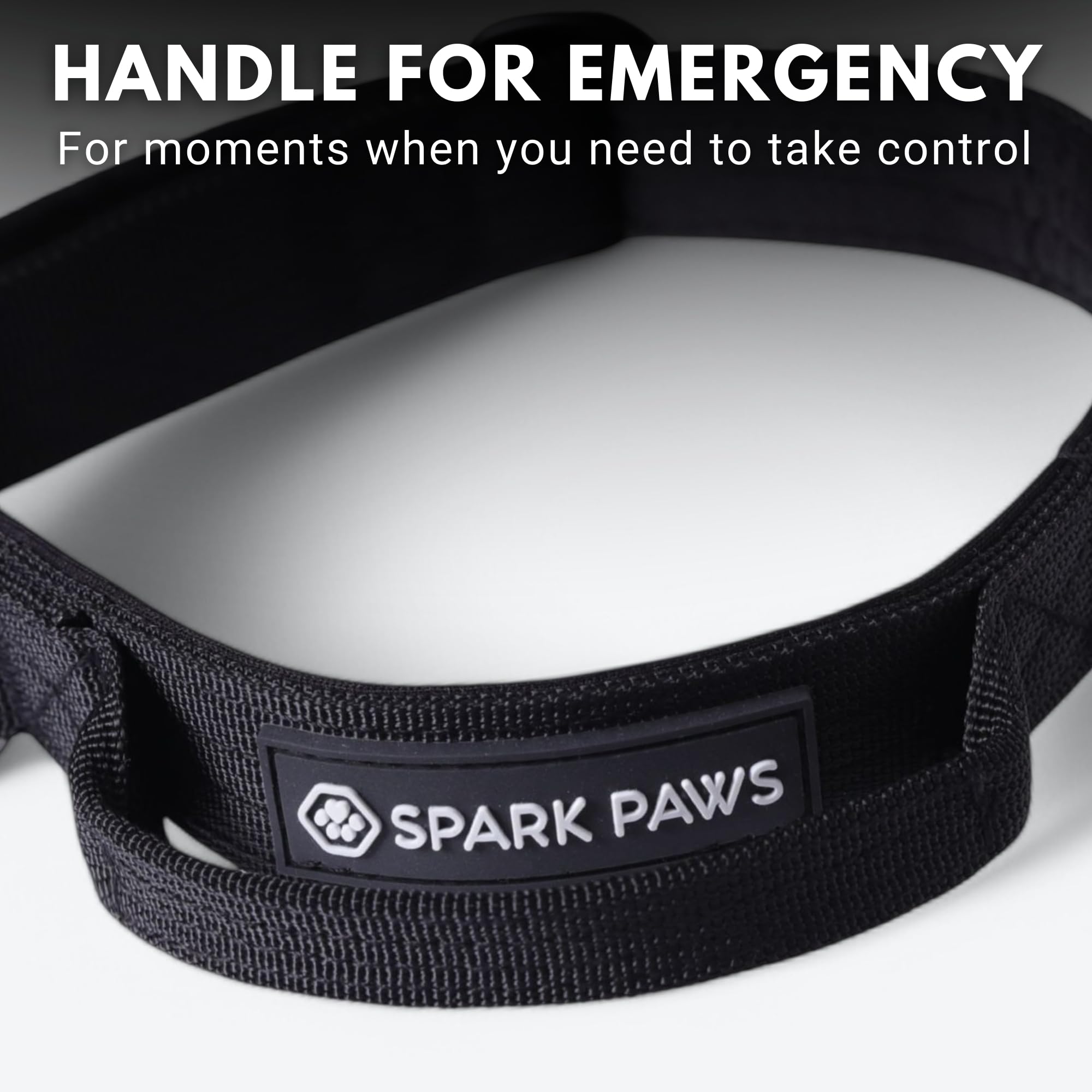 Spark Paws Tactical Dog Collar - Heavy Duty, Premium Quality, Thick And Durable For Large And Medium Dogs - Black - Xs - 1''
