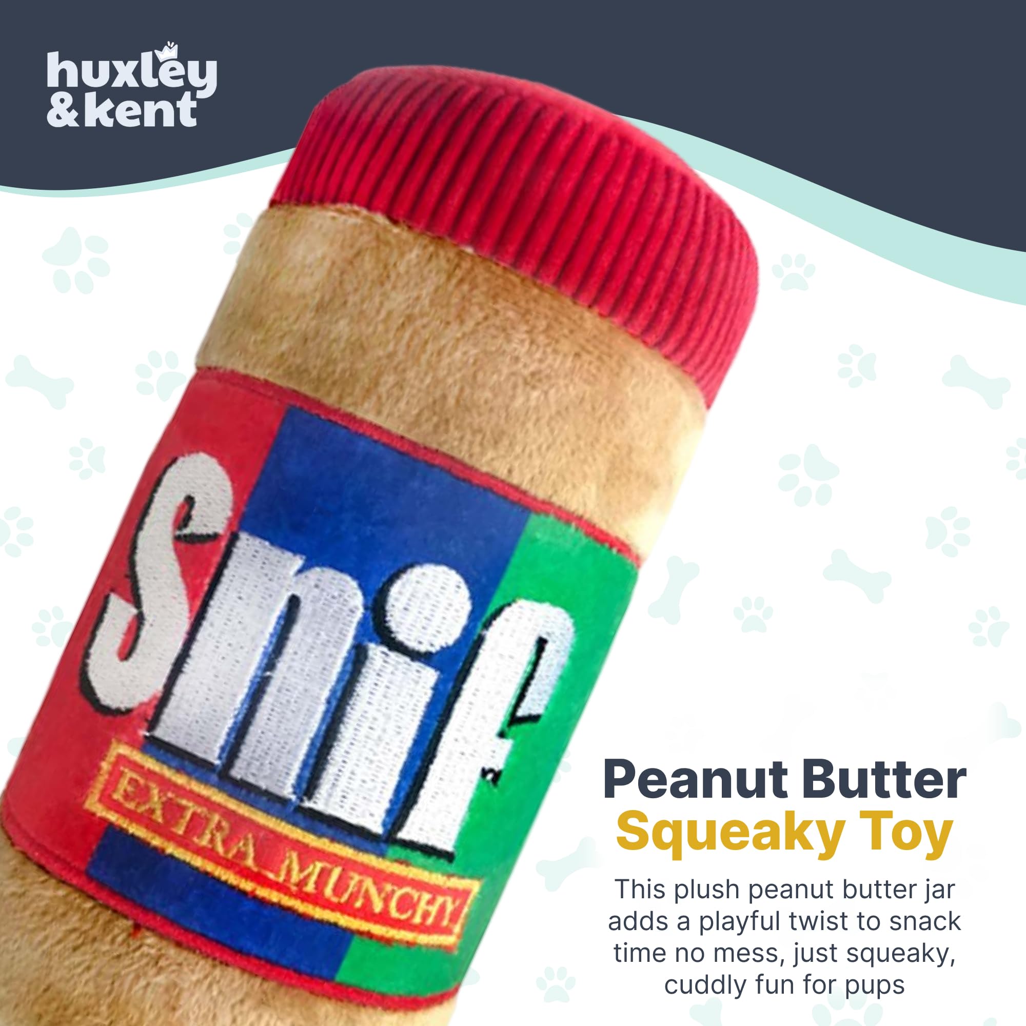 Huxley & Kent For Dogs | Snif (Small) | Funny Dog Toy | Dog Toy With Squeaker | Dog Gift | Fun, Durable, And Safe | Squeaky Dog Toy