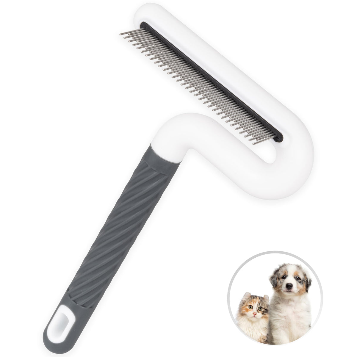 Flea Comb, Tailgurus Effective Flea Comb For Cats & Dogs-Shedding Brush For All Pets-Long Hair Friendly-Durable-Versatile & Safe