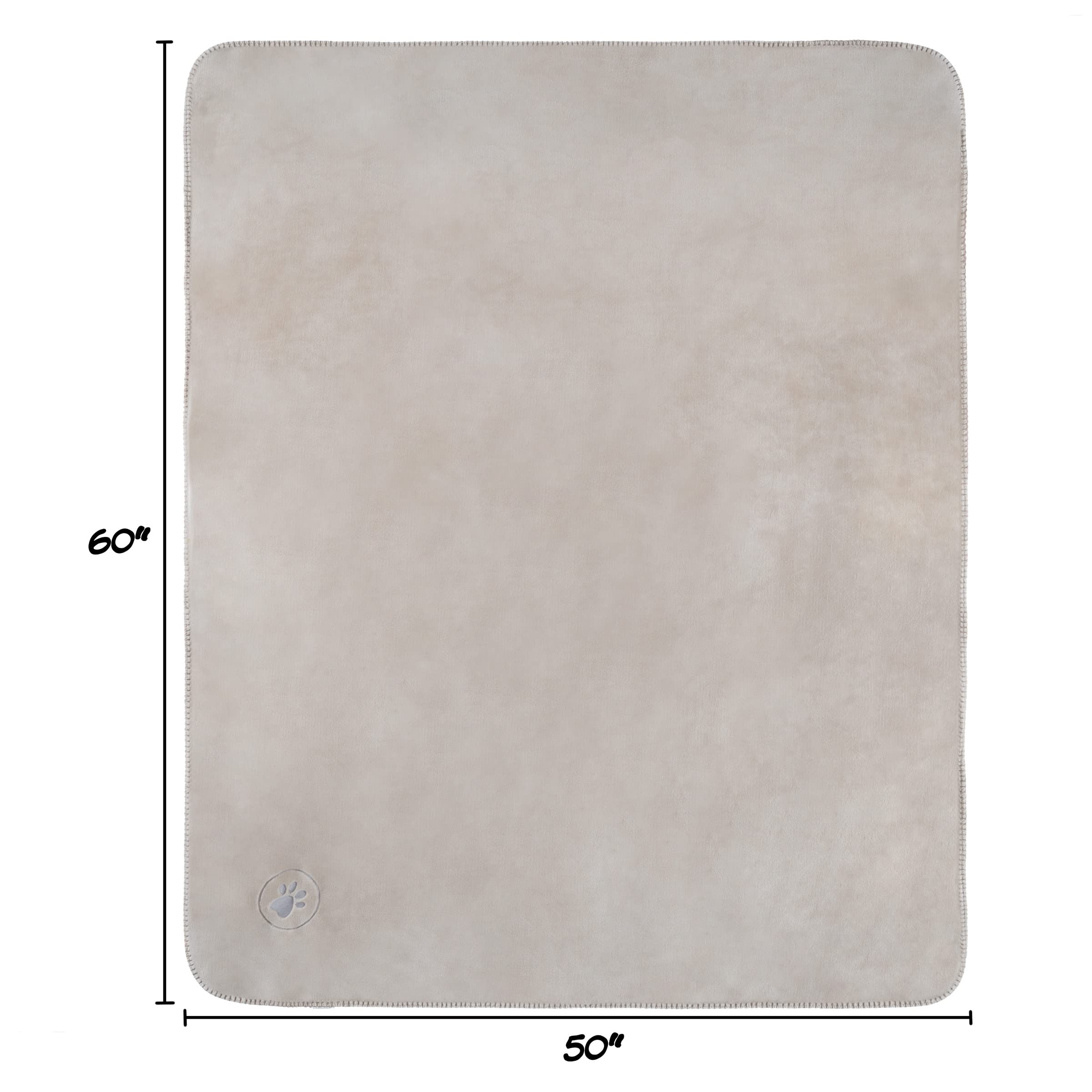 Waterproof Blanket For Dogs And Cats - Reversible 50X60 Throw For Couch, Bed, Or Car Protection Against Spills, Stains, And Pet Fur By Petmaker (Tan)