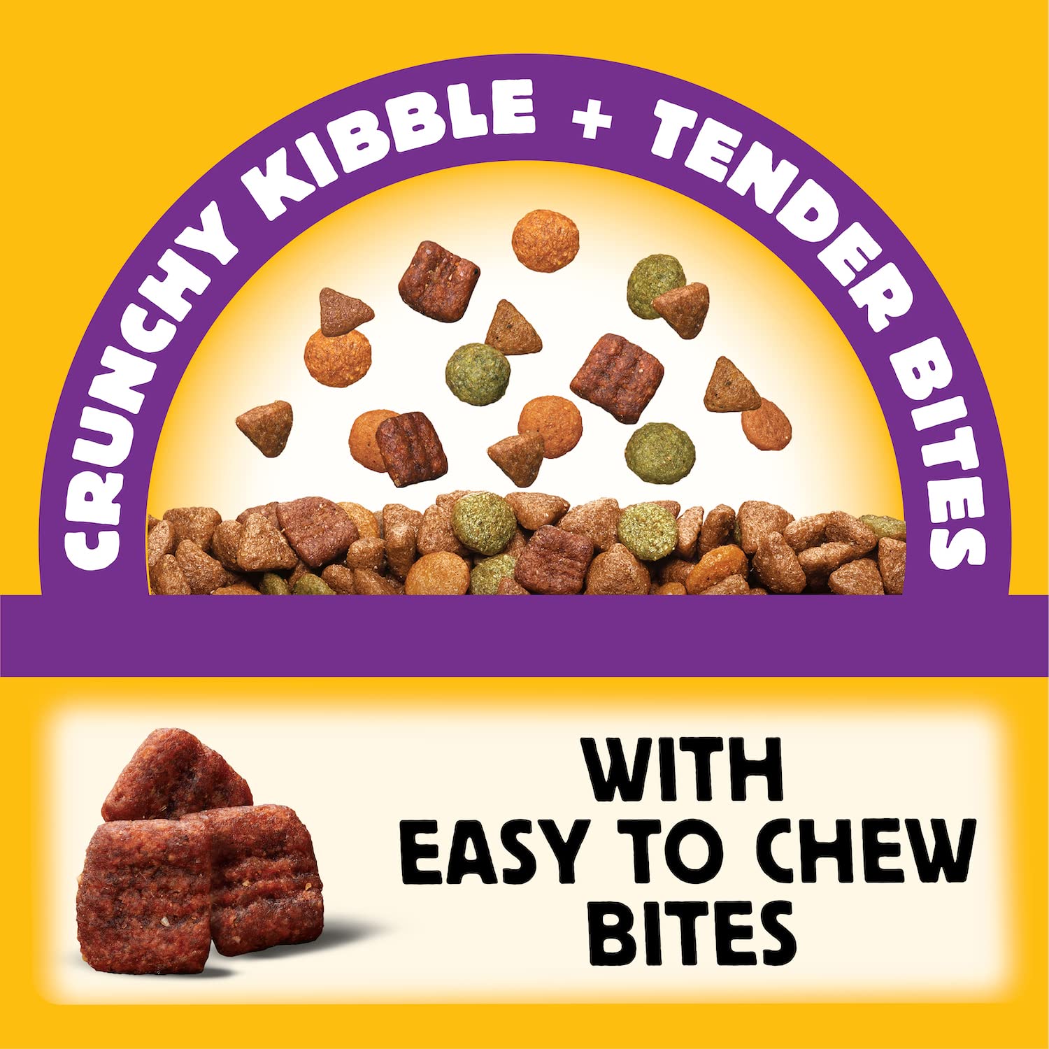 Pedigree with Tender Bites for Small Dogs Adult Dry Dog Food, Chicken and Steak Flavor, 14 lb. Bag