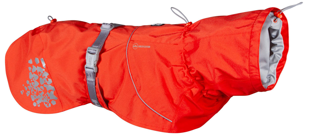 Hurtta Monsoon Coat Eco, Dog Raincoat, Rosehip, 16 In