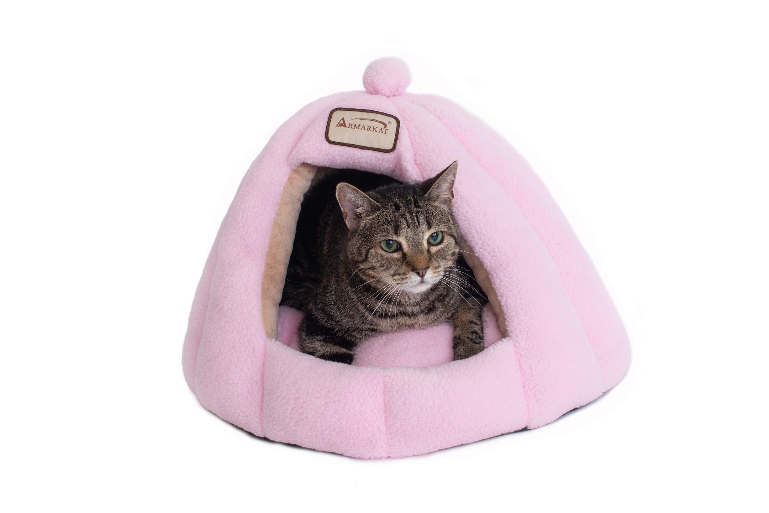 Armarkat Cat Bed Model C95Gfs Powder Pink, 18.0' L X 18.0' W X 16.0' Th