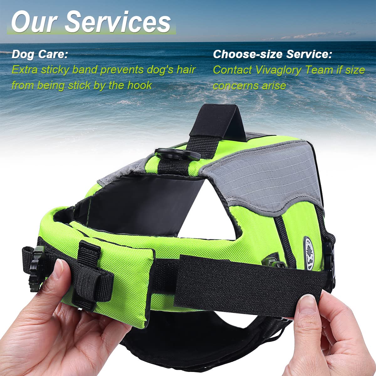 Vivaglory Dog Life Jacket With Removable Front Float, Dogs Life Vest With Extra Padding & Reflective Trims For Swimming & Boating, Bright Yellow, Xxs