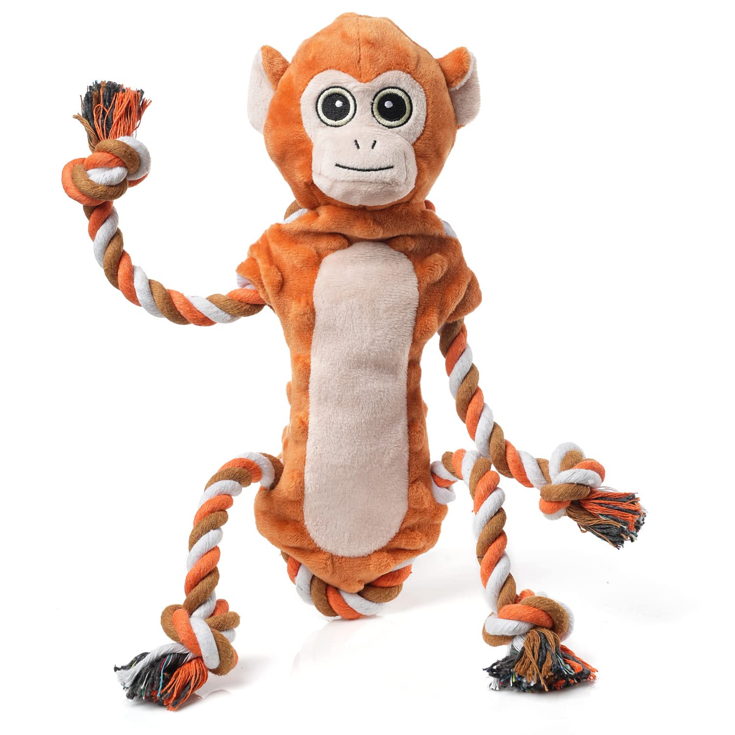 Sedioso Dog Tug Toys, Stuffed Animal Dog Chew Toy, Cute Puppy Squeaky Dogs Plush Toys With Crinkle Paper For Small, Middle, Larg