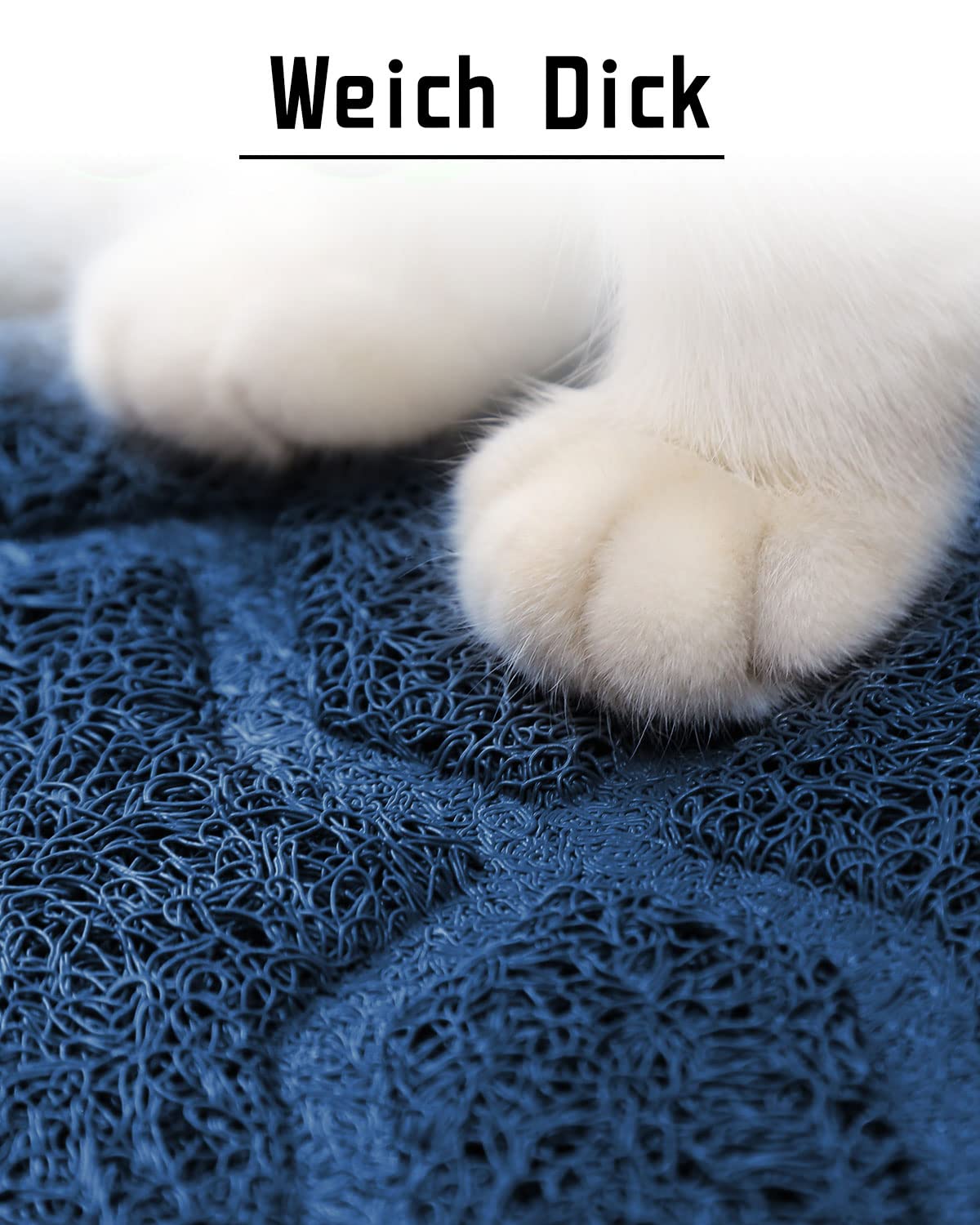 Yimobra Cat Litter Mat, 35.4x23.6 Litter Box Mat with Litter Lock Mesh, Soft Cat Litter Mat Litter Trapping Mat, Easy to Clean,