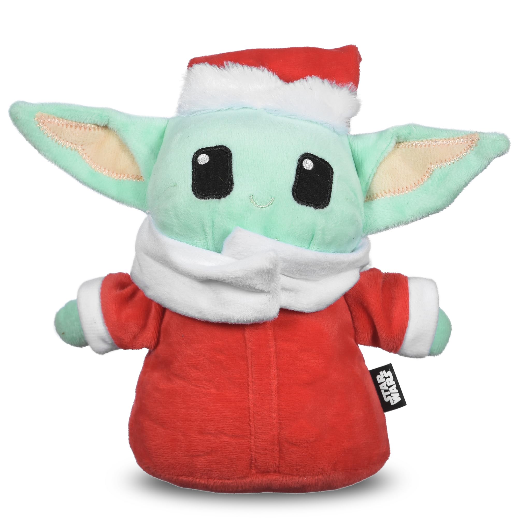 STAR WARS for Pets 9 The Child Santa Plush Figure Squeak Toy Holiday Pet Products, Grogu Squeaky Pet Toy | Dog Chew Toy, Grogu P