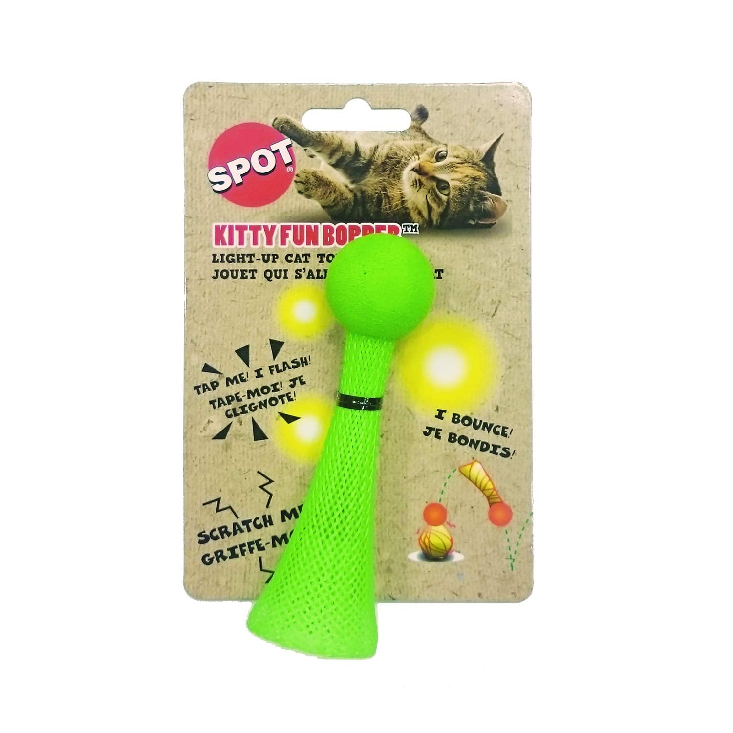 Spot Ethical Pets Kitty Fun Boppers Cat Toys, Plain, 4'