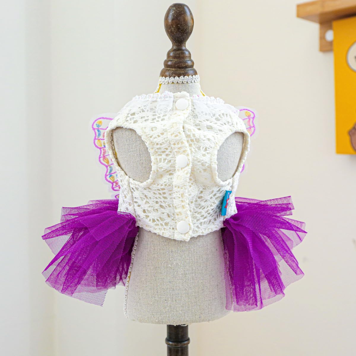 Marupet Fashion Sweet Puppy Dog Blingbling Princess Skirt Pet Dog Lace Cake Camisole Tutu Dress B-Purple Xs