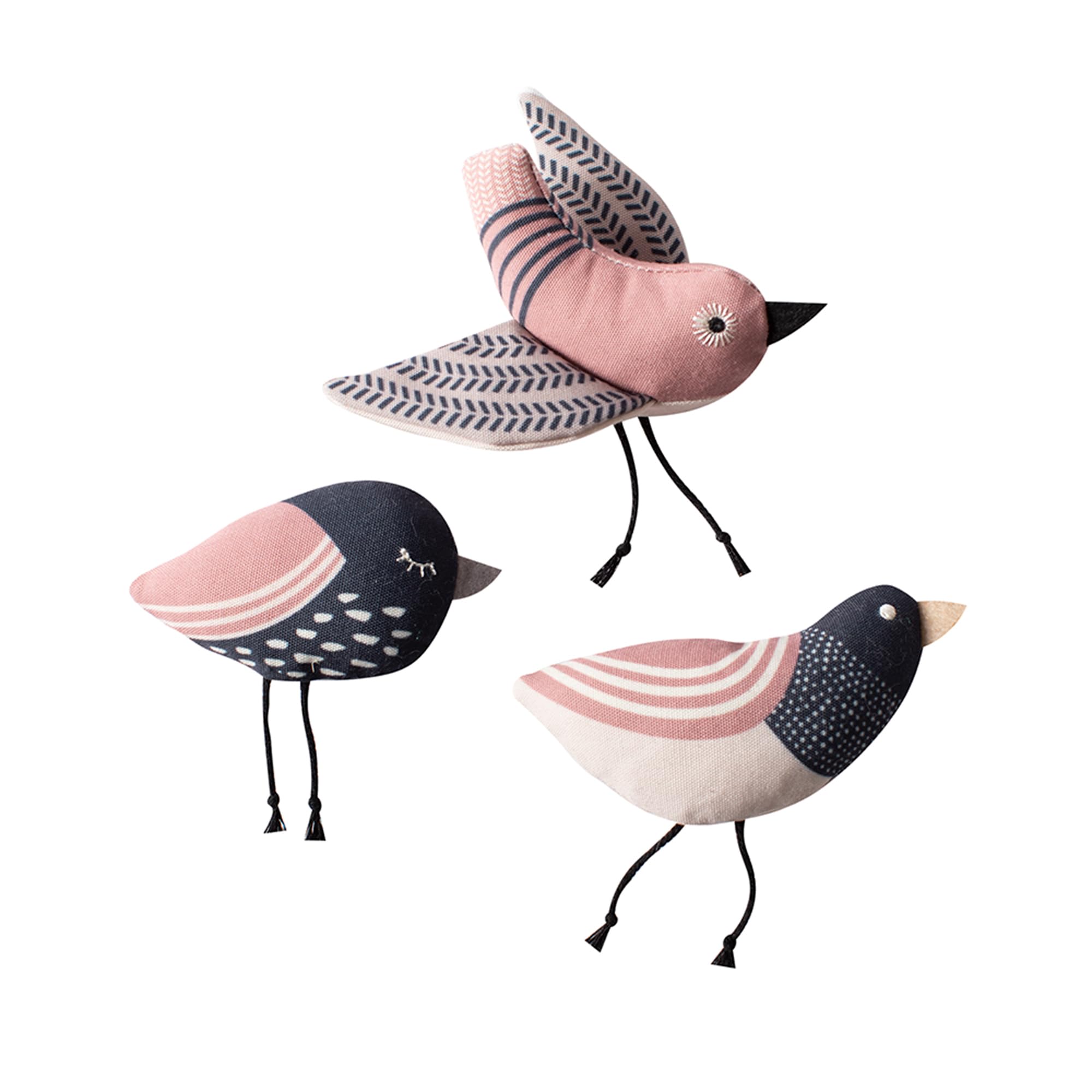 Fringe Studio, Under My Wings, Durable Cotton Canvas Cat Toy, 3PCS Set, PetShop Collection (904029)