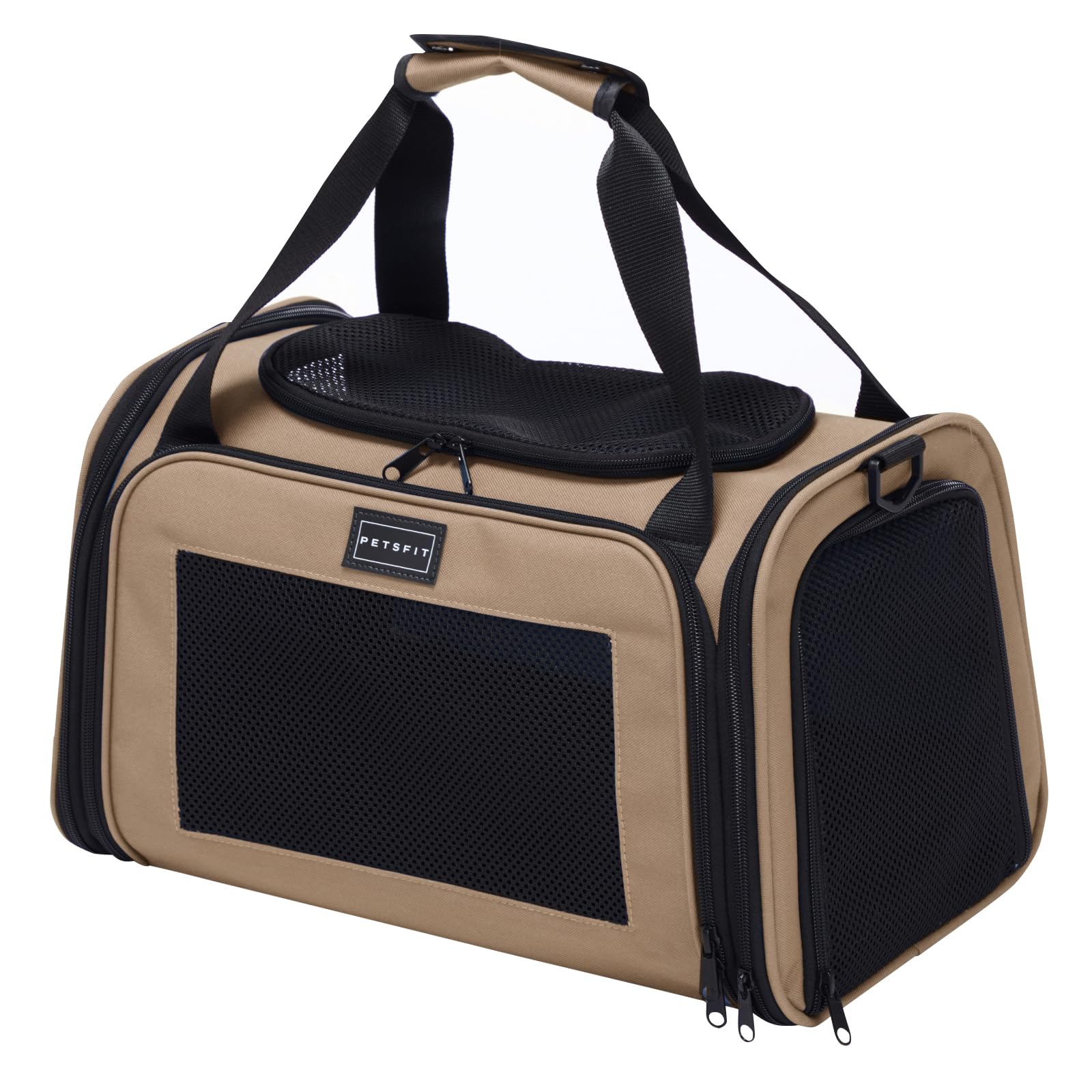 PETSFIT PET Carrier for Cat, Small Dogs, Dog Carrier Airline Approved, TSA Approved Soft Cat Carrier for Travel, Small Animal Ca