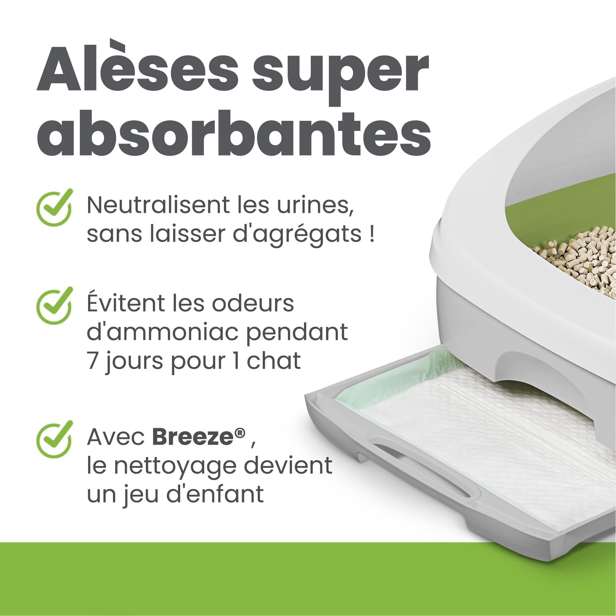 Breeze Tidy Cat Litter Pads 16.9'X11.4'(1 Pack Of 4 Pads)