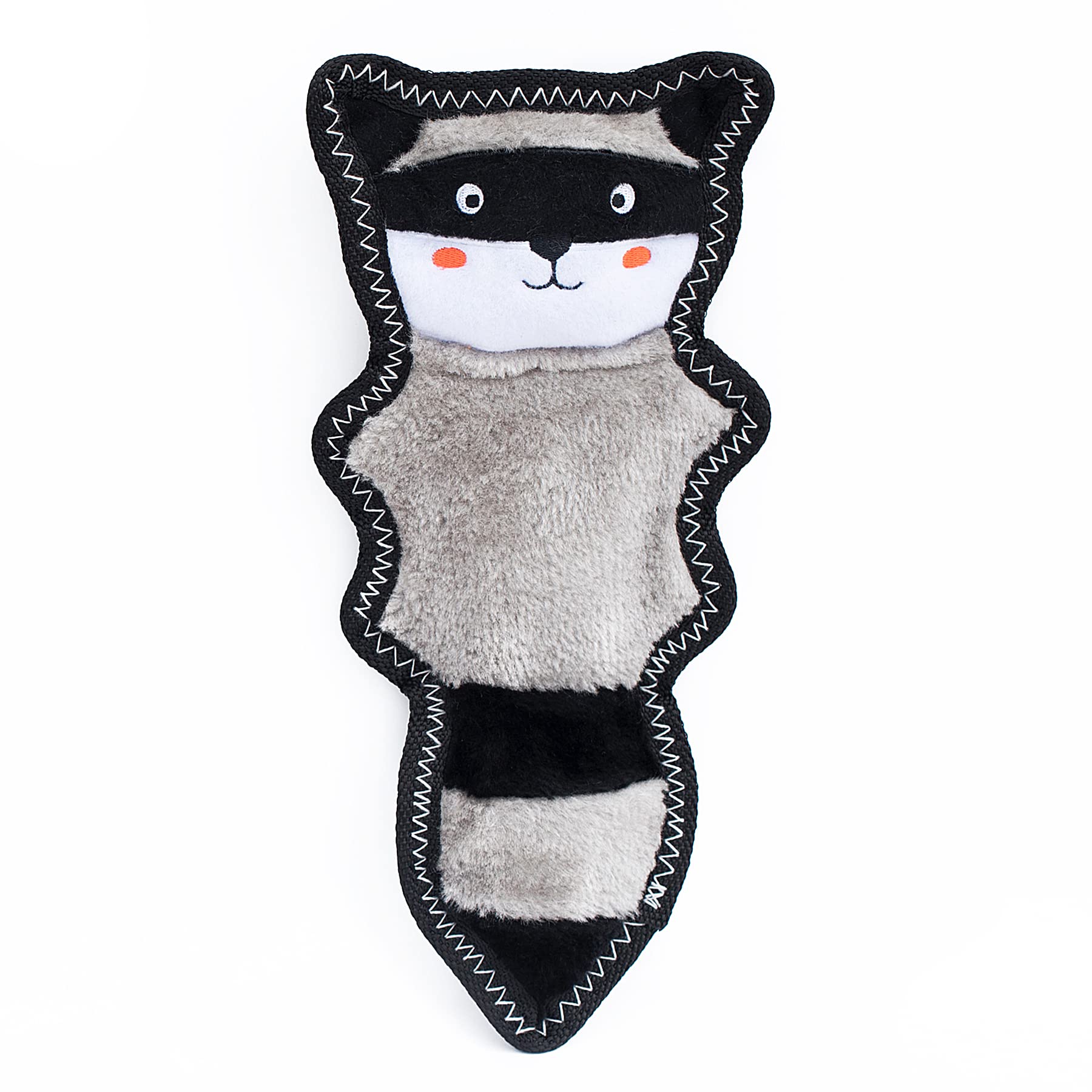 ZippyPaws ZP881 Z Stitch Skinny Peltz Raccoon Squeak Toy