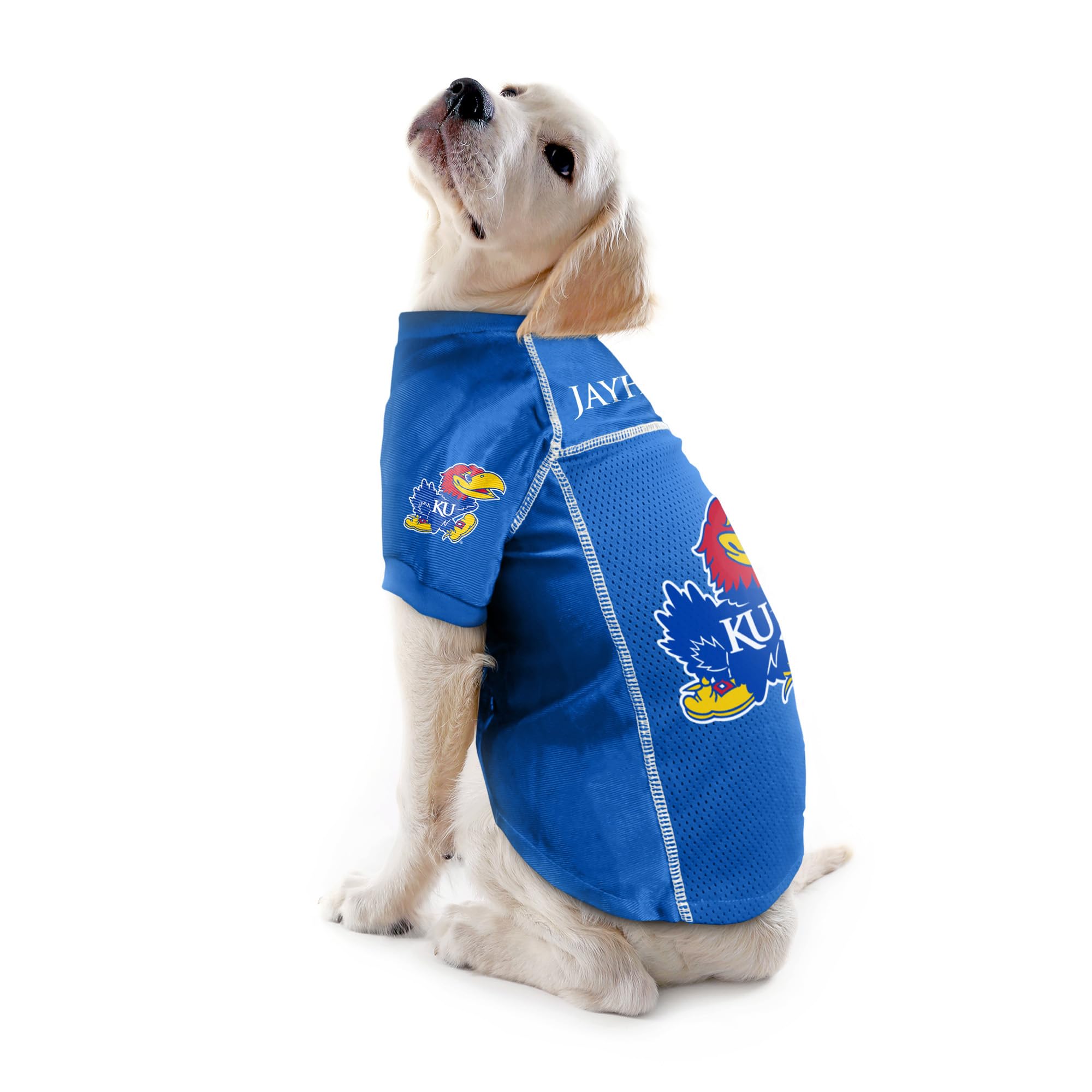 Littlearth Unisex-Adult Ncaa Kansas Jayhawks Basic Pet Jersey, Team Color, Large