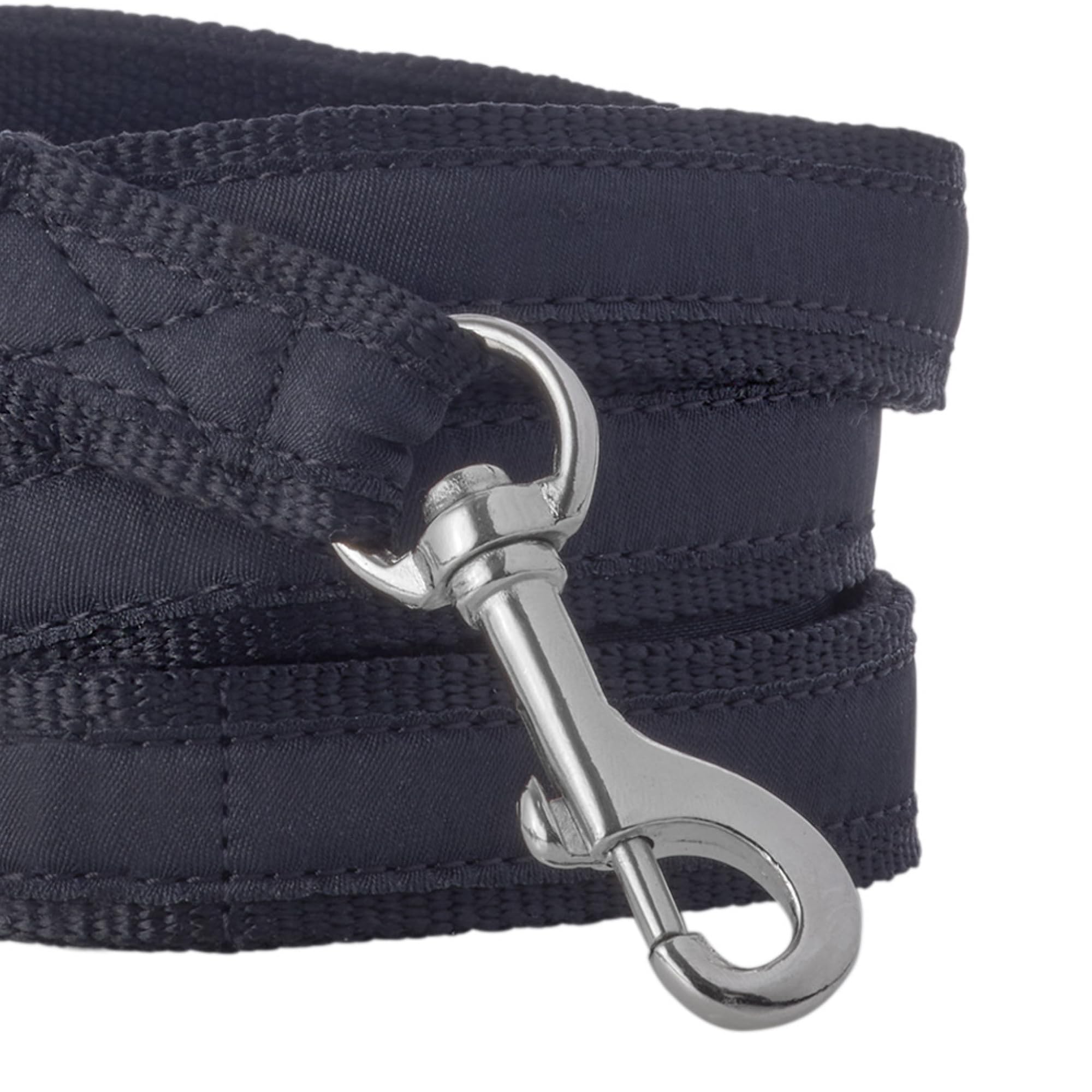 Pet Passion Recycled Ribbon Dog Leash 7 Ft. For All Pet Breeds, Black, One Size