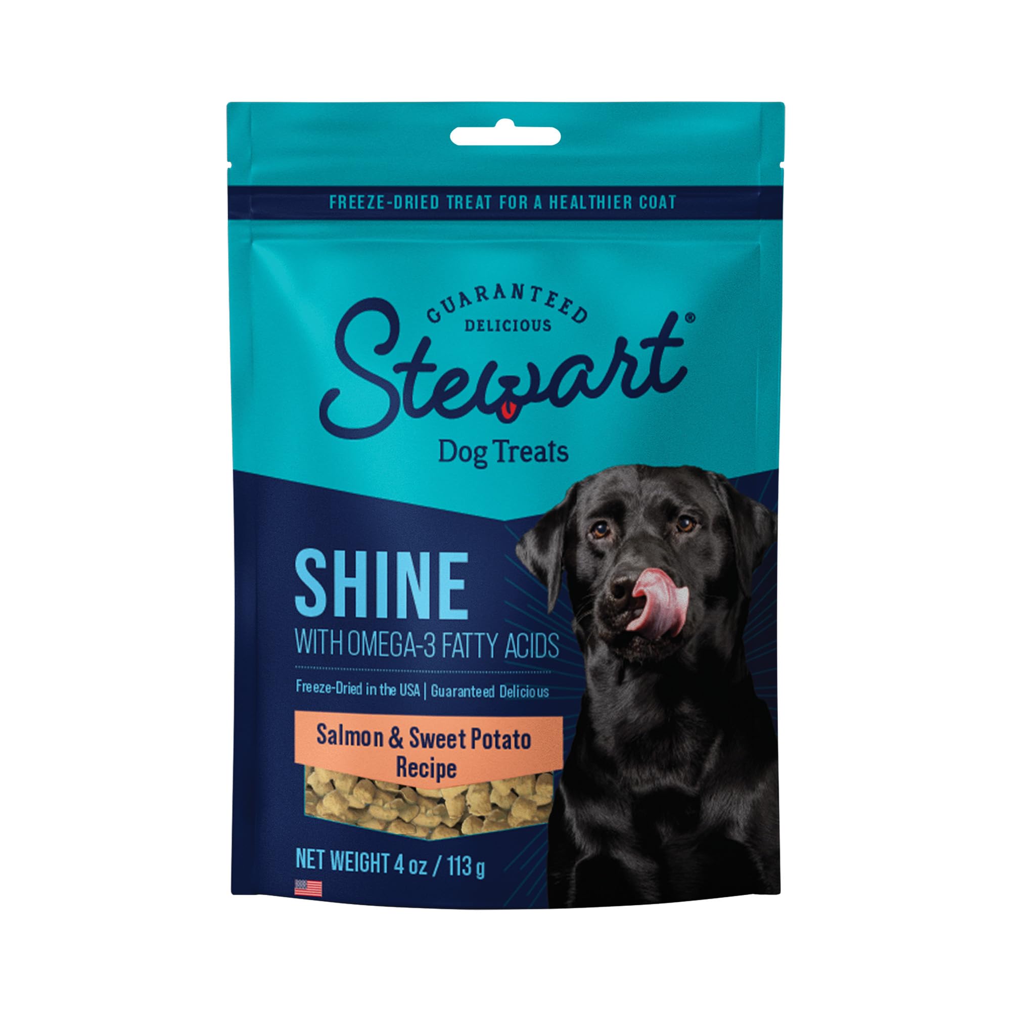 Stewart Shine Freeze Dried Salmon and Sweet Potato Treats with Omega-3 Fatty Acids