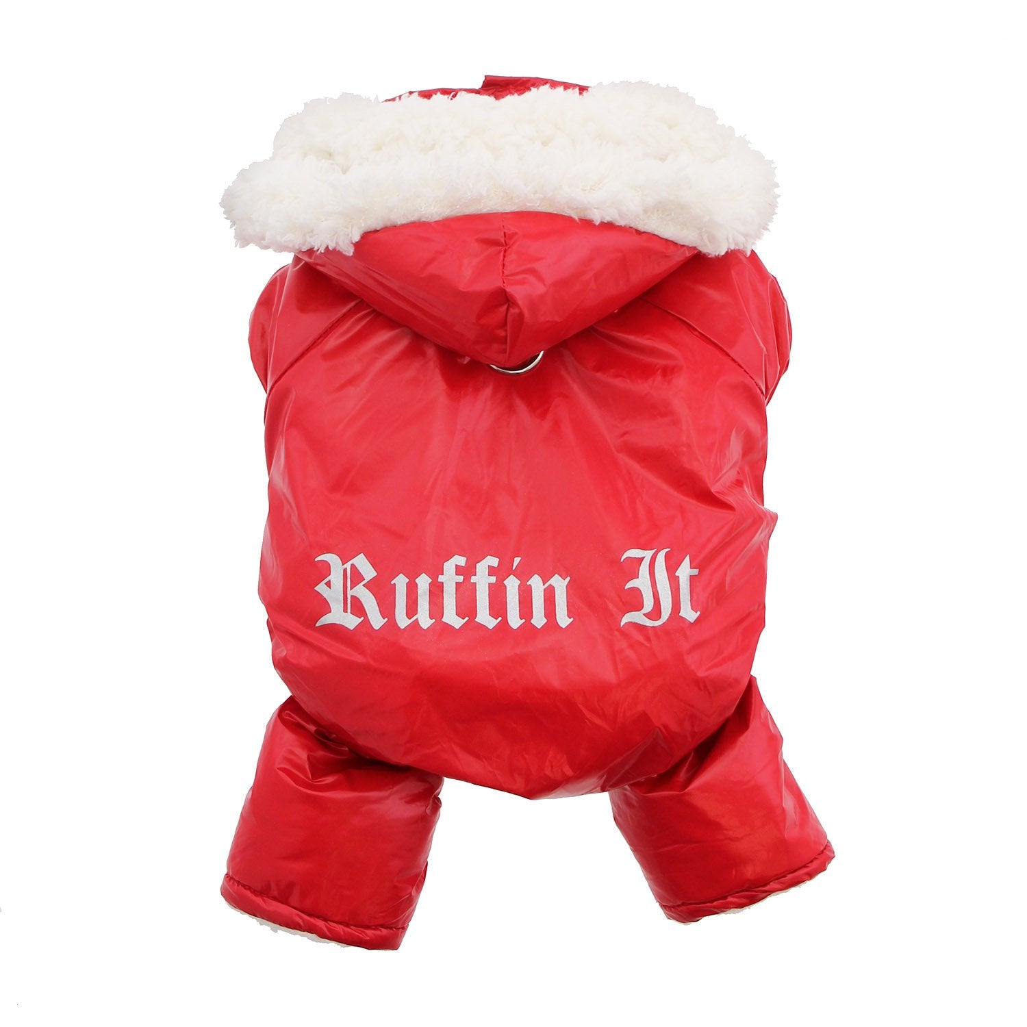 Doggie Design Red Ruffin It Dog Snow Suit Harness (Small)
