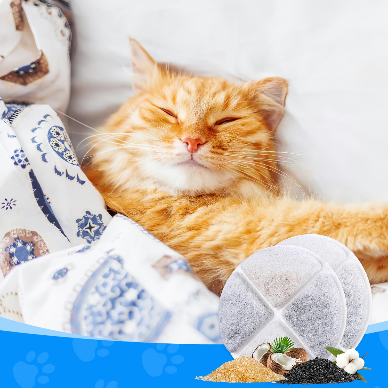 Myfatboss 12 Pack Cat Filters For Water Fountain