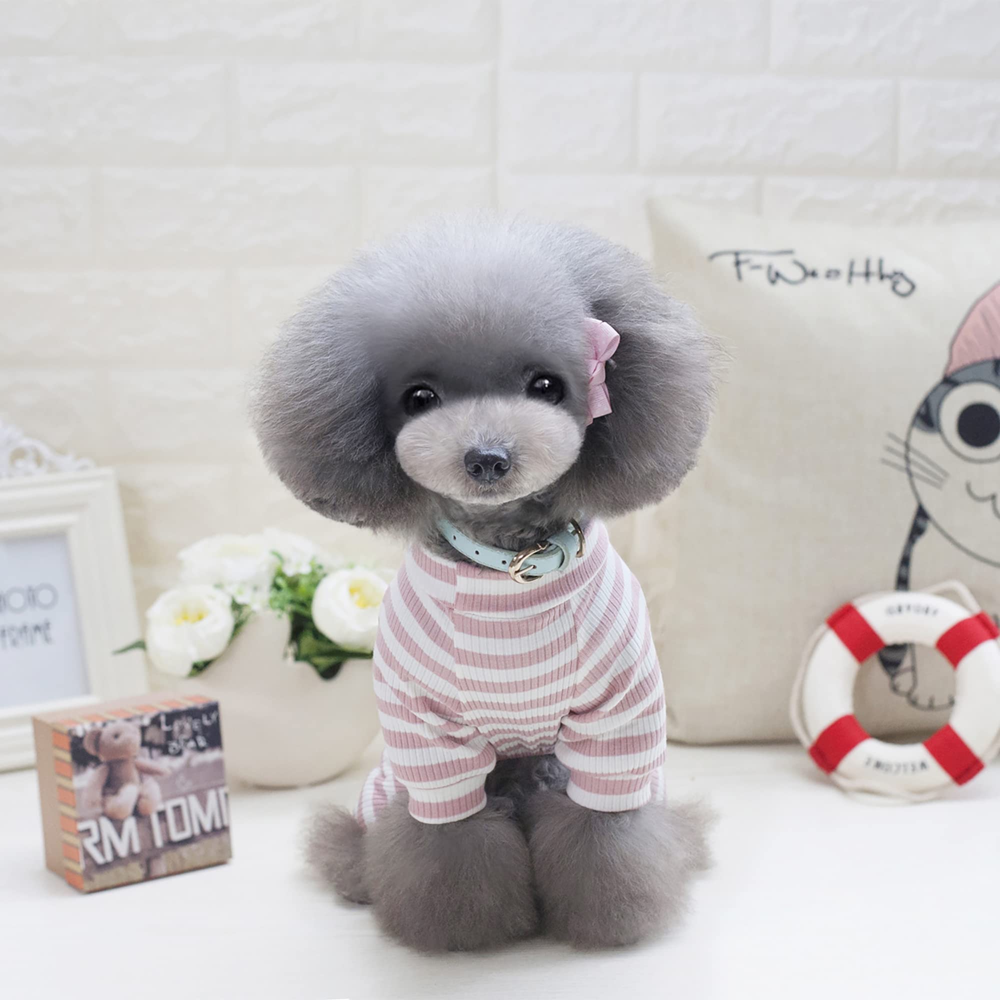 Dogs Pjs Clothes For Small Dogs Girl Puppy Pajamas Long Sleeved Onsie Warm Coats Jumpers Outfits