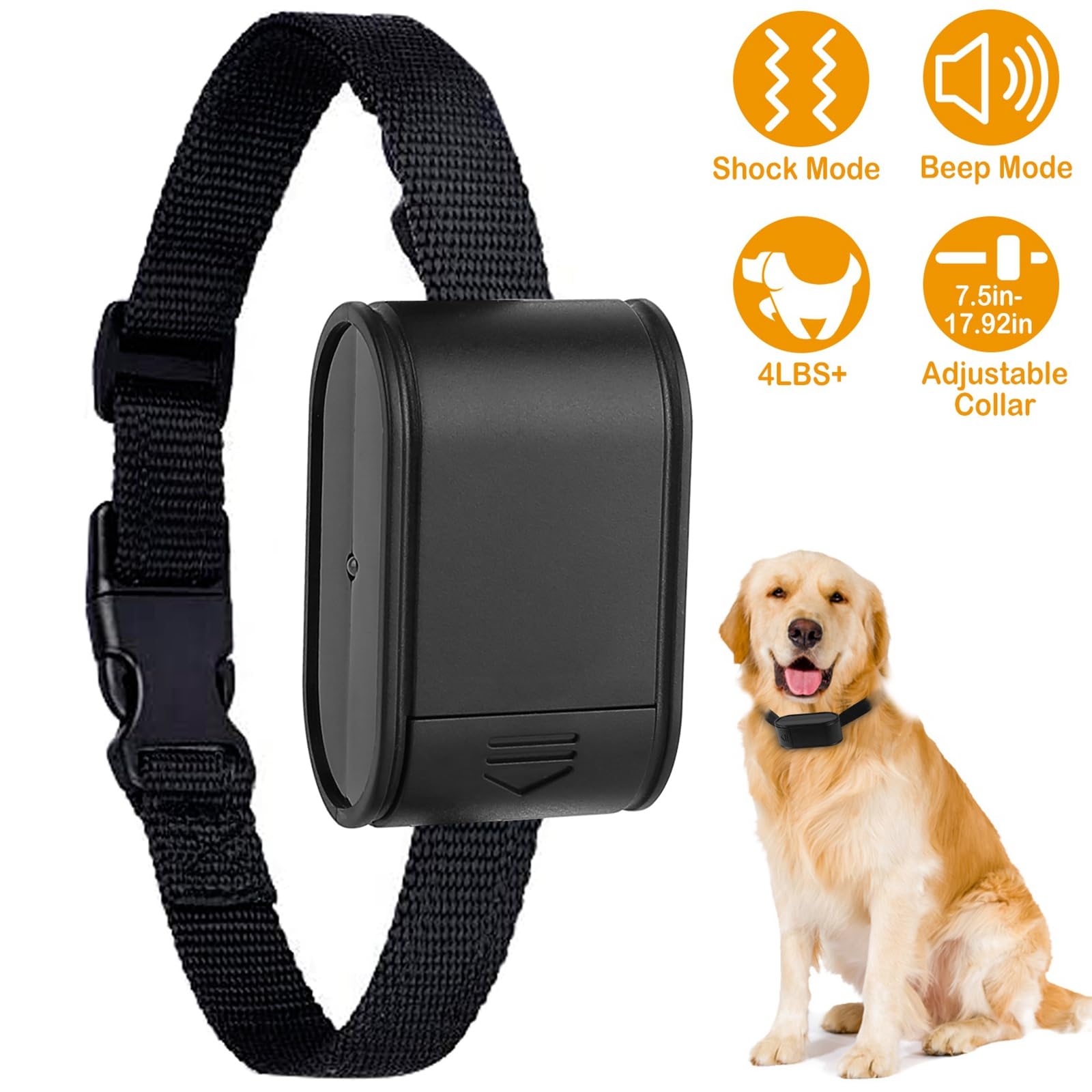Kocaso Dog Training Collar, Electronic Dog Shock Collar With Beep & Shock,Waterproof Adjustable Electric Dog Collar Set For Smal