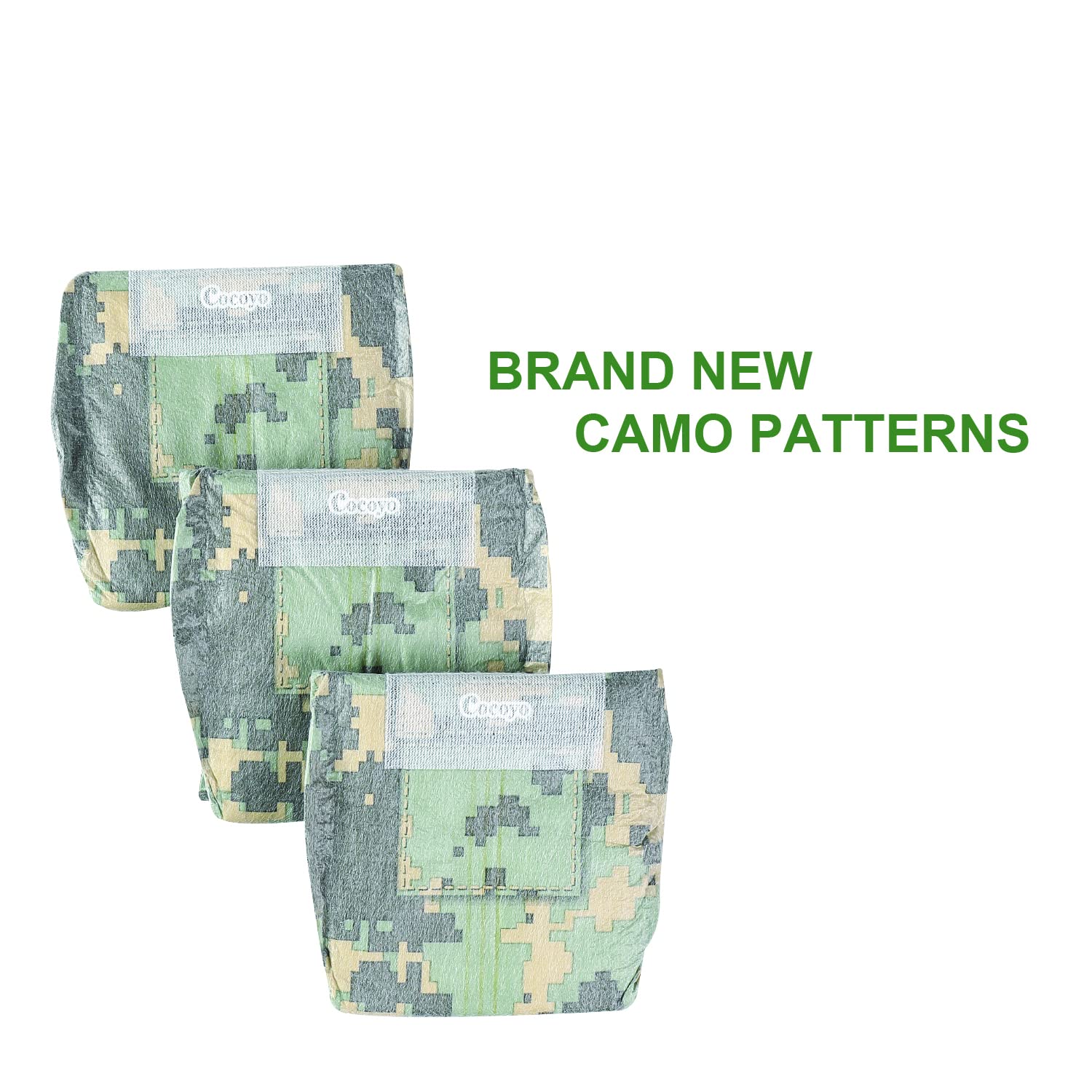 Cocoyo Disposable Male Dog Wraps, Extra Small Size, 84 Count, Super Absorbent, Breathable, Wetness Indicator Green