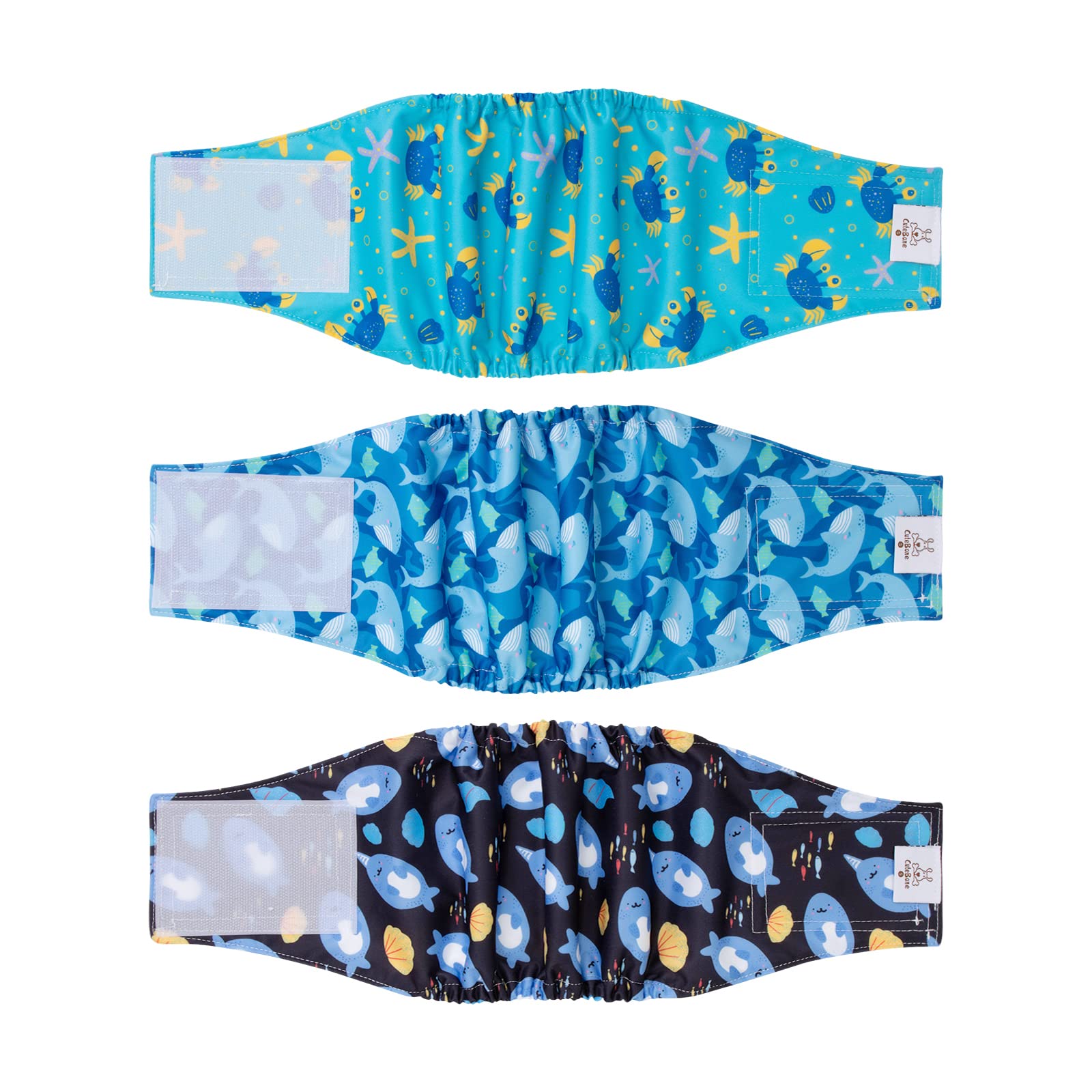 Cutebone Belly Band For Dogs Male Reusable Diapers Washable Wrap Dm36Xs