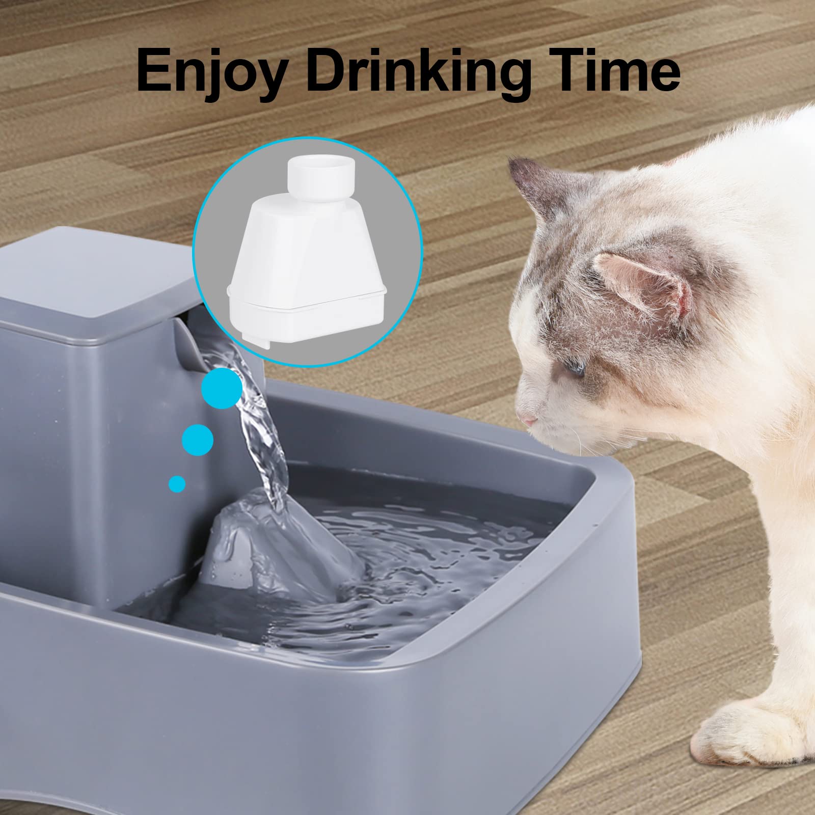 Sanklev 2 Pack Filter Housing Replacement For Ceramic Pagoda, 1/2 Gallon, 1 Gallon, 2 Gallon, Butterfly, Avalon, Seascape, Sedona, Seaside And Creekside Pet Fountains