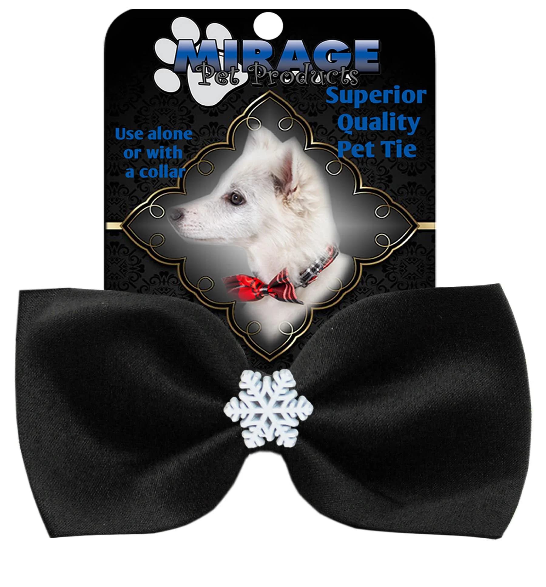 Snowflake Widget Pet Bowtie Red