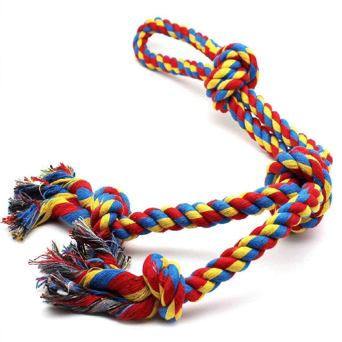 Dog Trust Dog Toys For Aggressive Chewers  Set Of 1 Heavy Duty Xl Dog Rope Toy For Large Breed Puppy  Medium And Large Dogs Fo