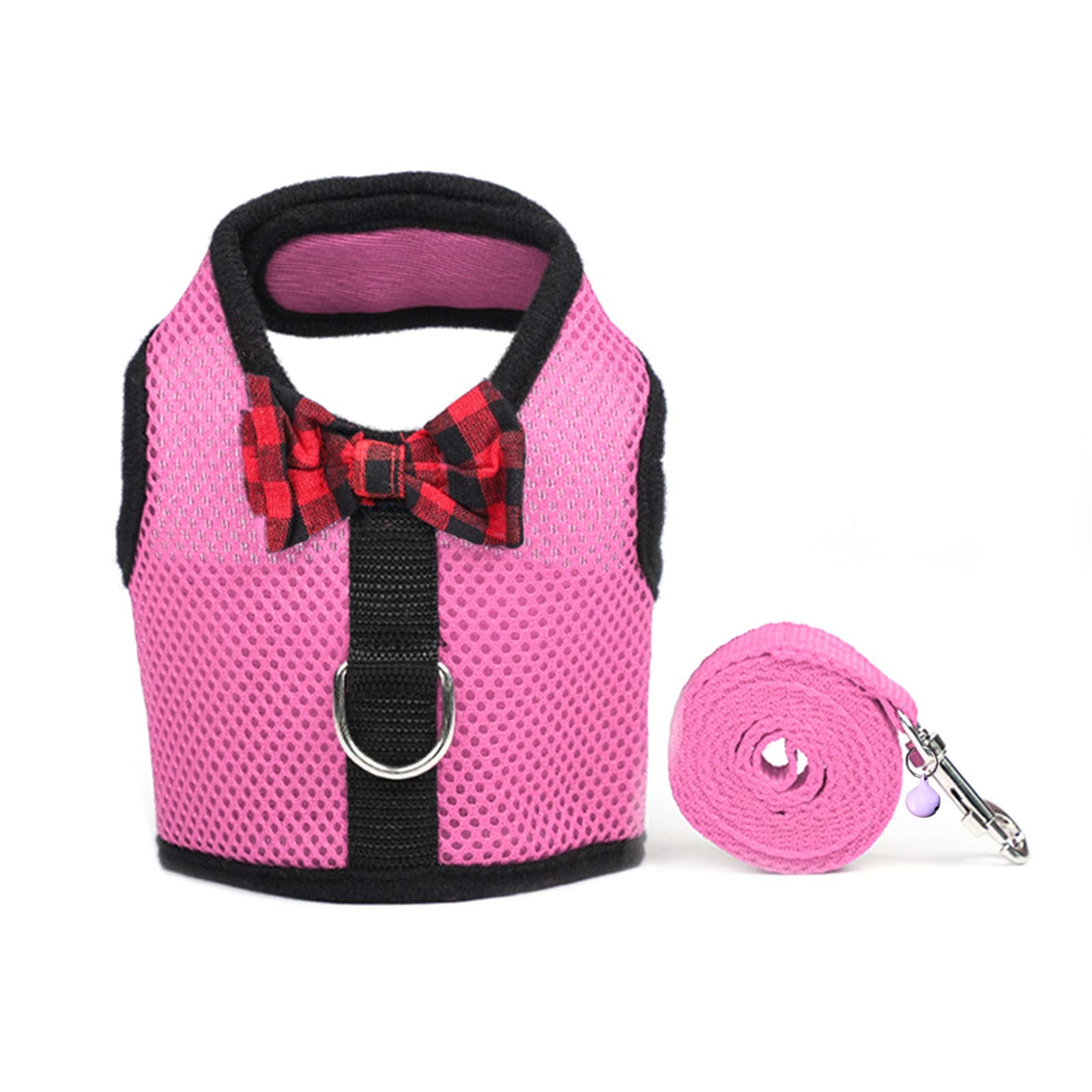 Rypet Small Animal Harness And Leash - Soft Mesh Small Pet Harness With Safe Bell, No Pull Comfort Padded Vest For Small Pet Pin