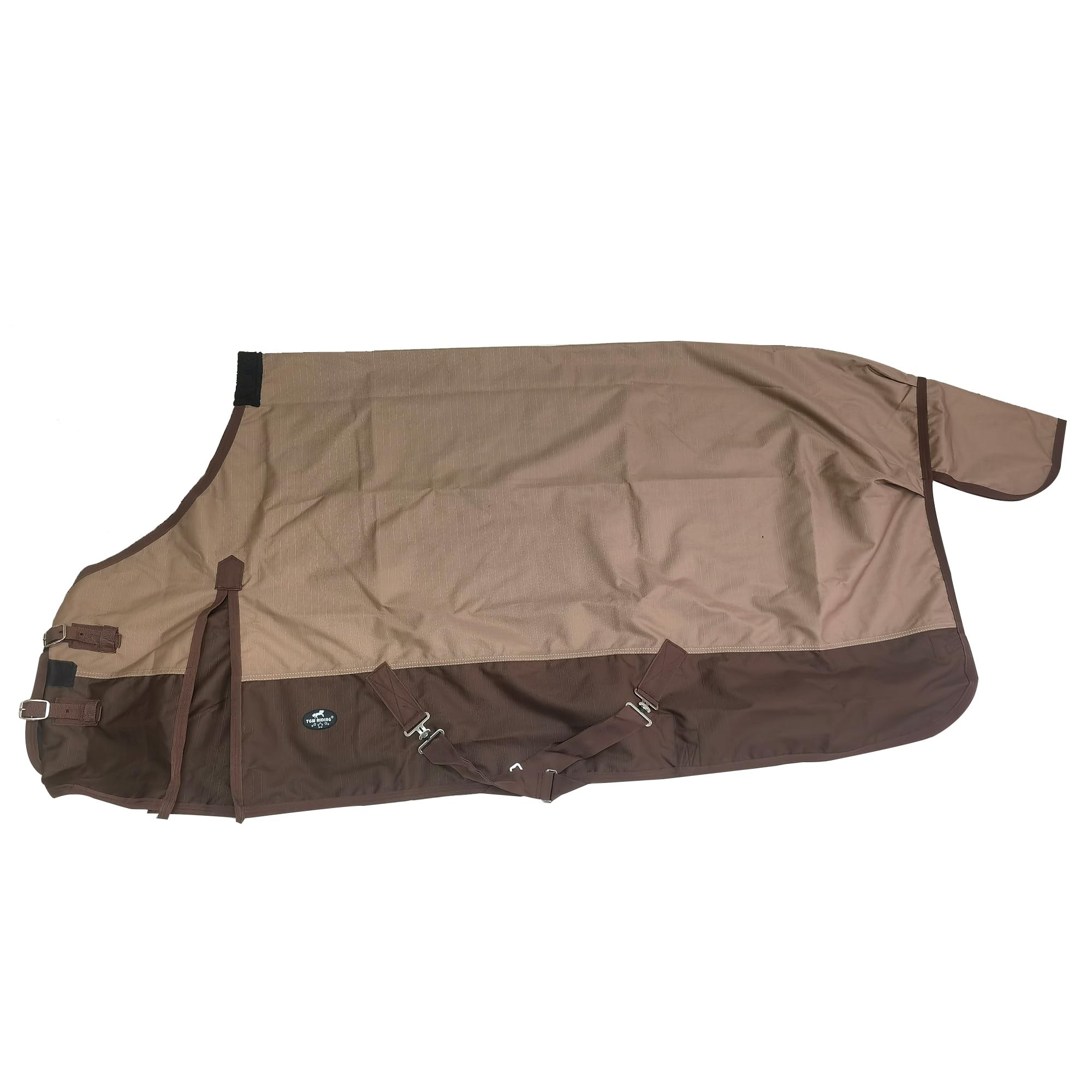 1200Denier Waterproof And Breathable Horse Sheet Tgw Riding Horse Blanket Standard Neck Turnout Sheet (76', Tan/Brown)