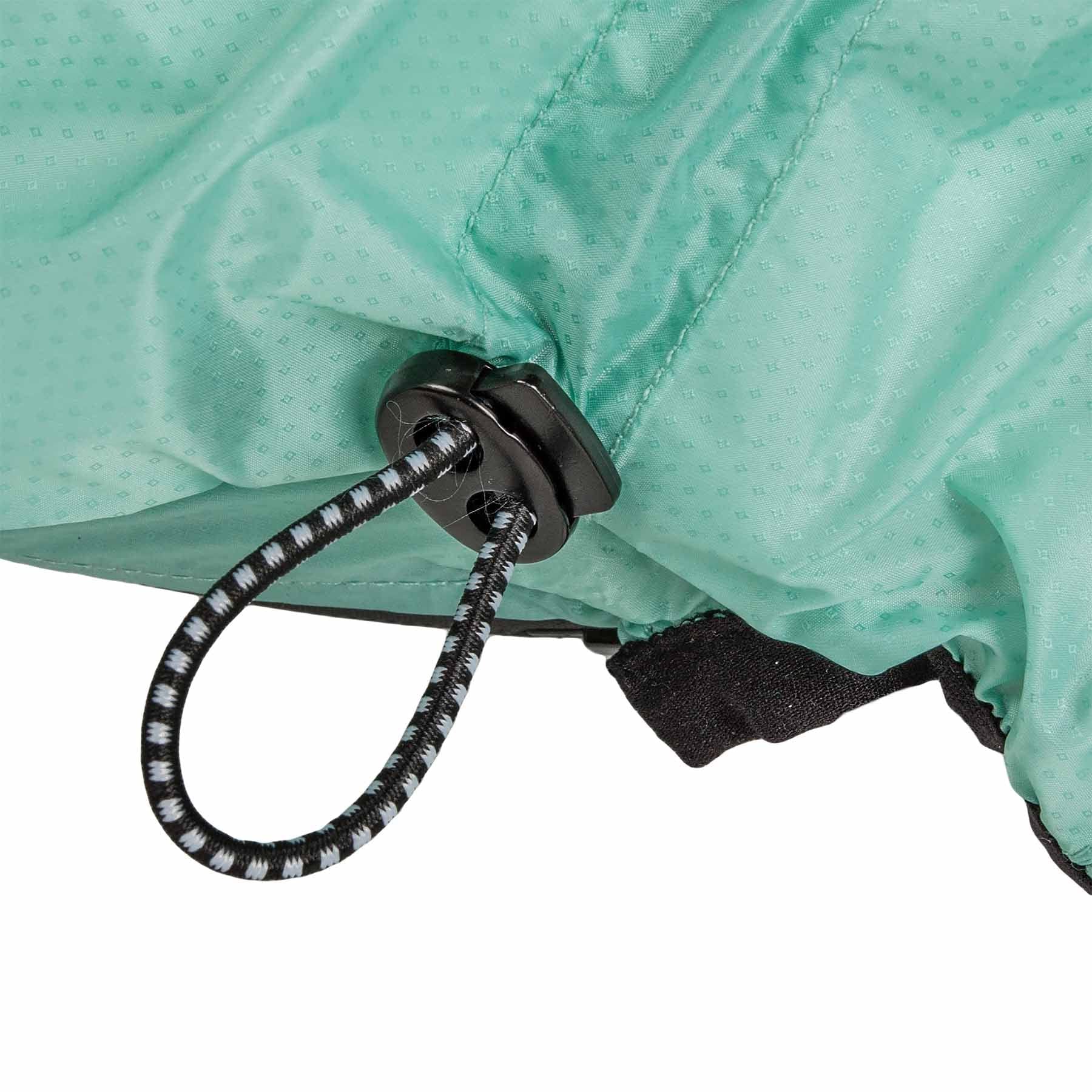 Dog Helios Torrential Shield Waterproof and Adjustable Full Body Dog Raincoat, SM, Green