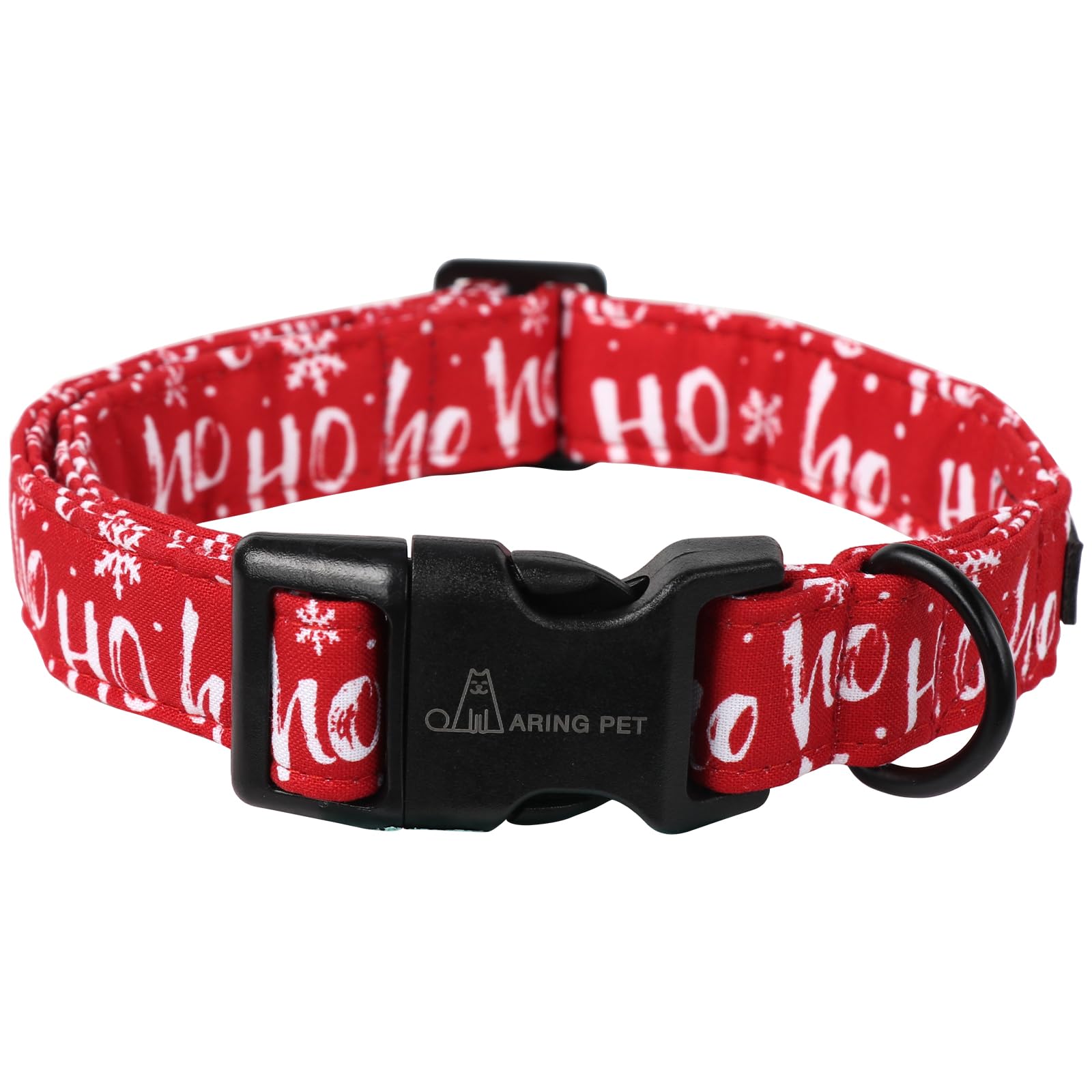 Aring Pet Christmas Dog Collar Cute Red Snowflakes Dog Collar, Adjustable Cotton Christmas Dog Collars Puppy Collar For Small Me