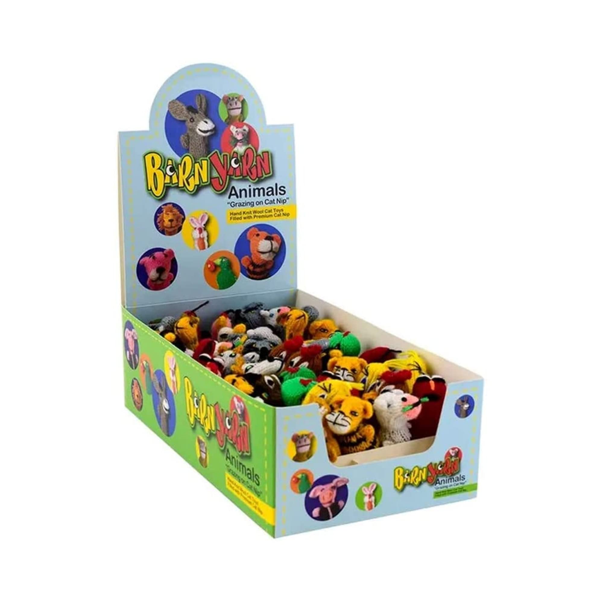 Barn Yarn Hand Knit Wool Cat Toy, Stuffed With Organic Catnip (3 Pack)