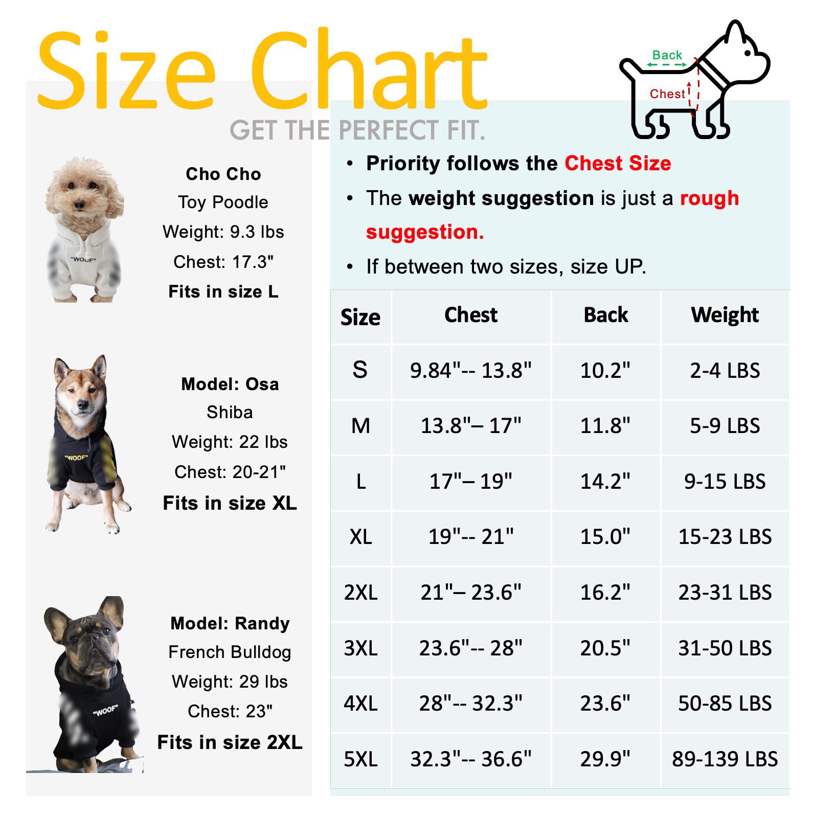 Chochocho Stylish Dog Hoodie Dog Clothes Streetwear Cotton Sweatshirt Fashion Outfit For Dogs Cats Puppy Small Medium Large (Xl,