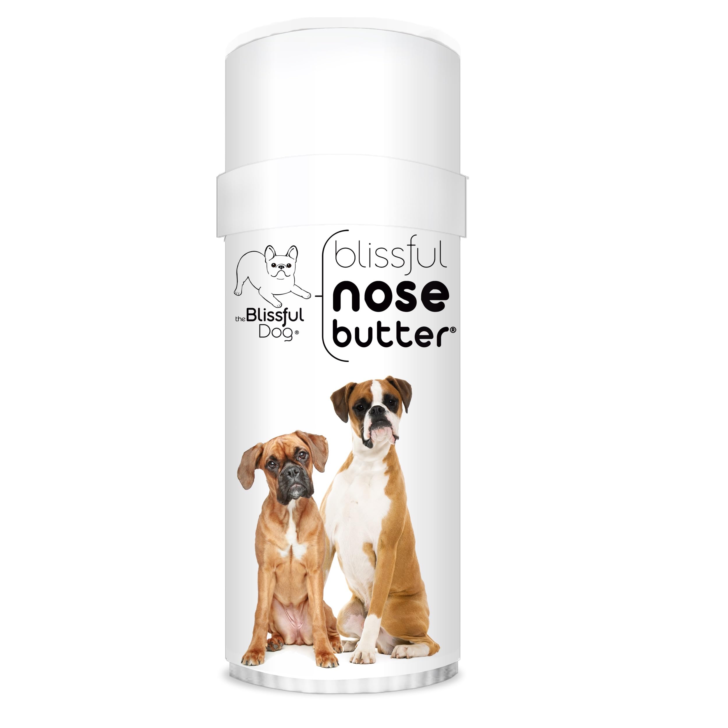 The Blissful Dog Fawn Boxer Unscented Nose Butter - Dog Nose Butter, 2 Ounce
