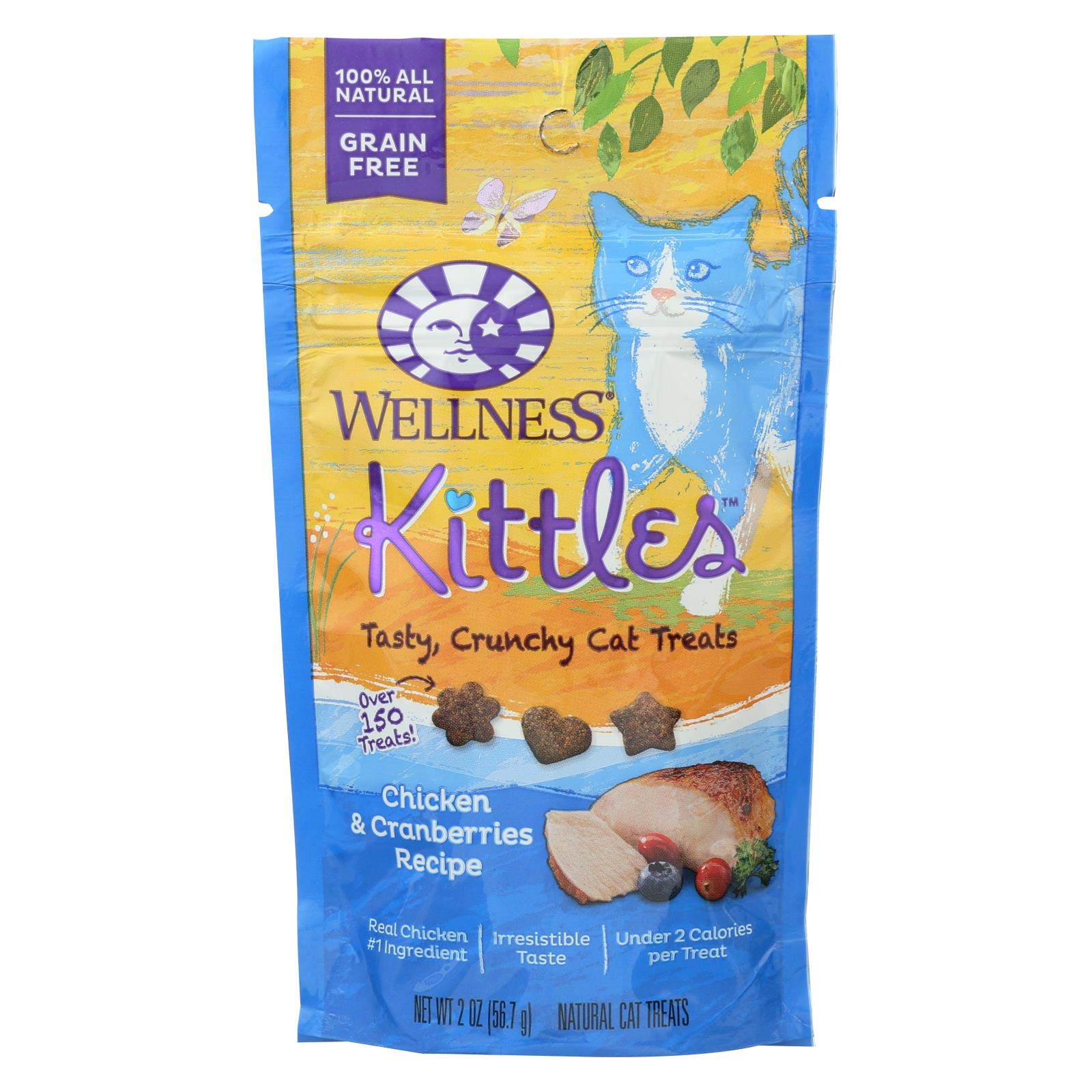 Kittles Chicken and Cranberries Recipe Cat Treats, 2 Ounce -- 14 per case.